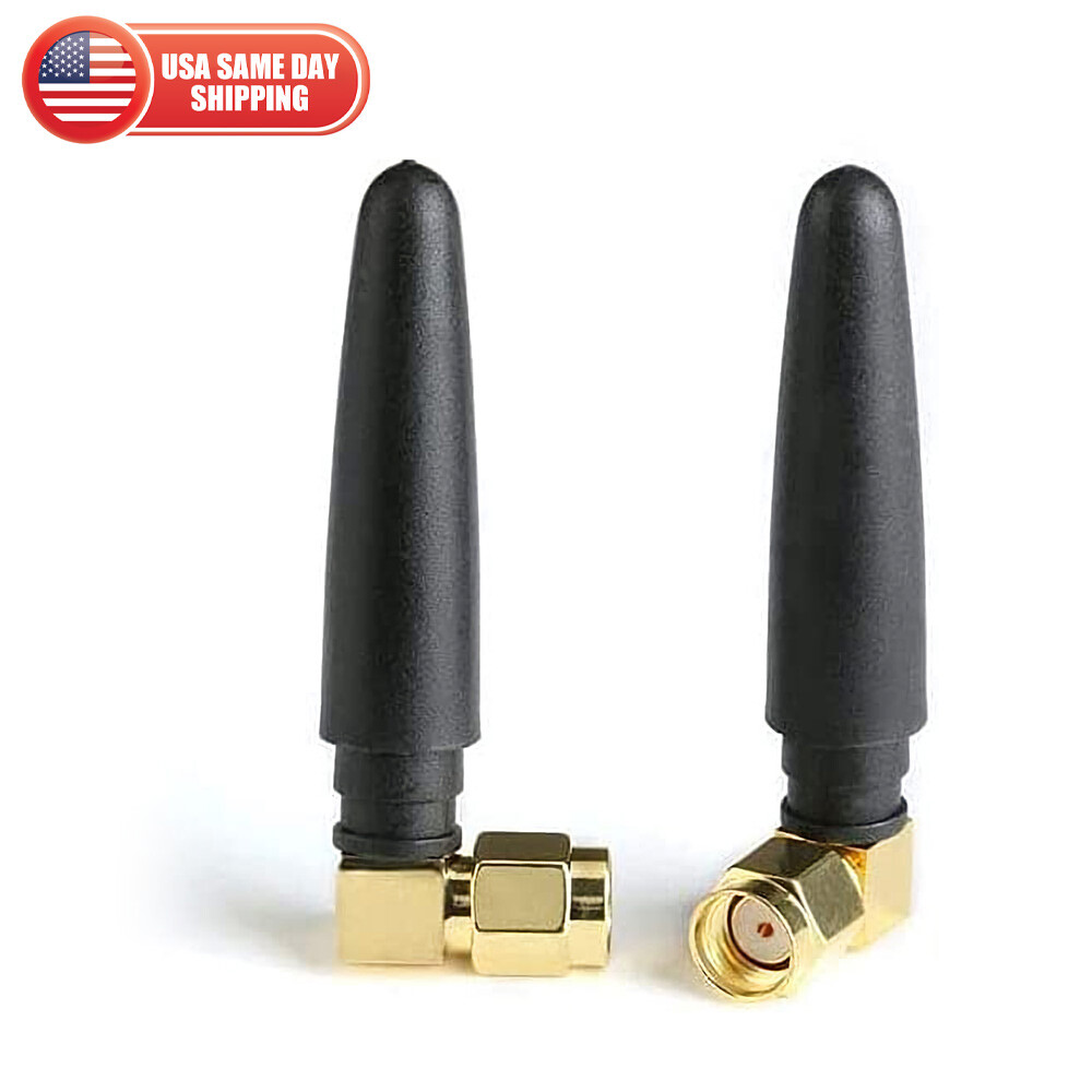 2PCS Rubber 3dBi 2.4ghz Mini WIFI Antenna SMA Male Router Bluetooth Ant PC ITX