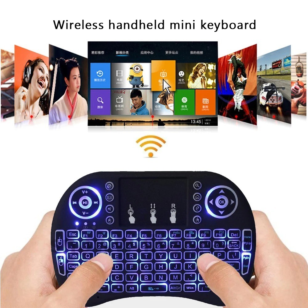 2.4G Wireless Air Mouse i8 Mini Keyboard Touchpad Backlit PC Android TV Box