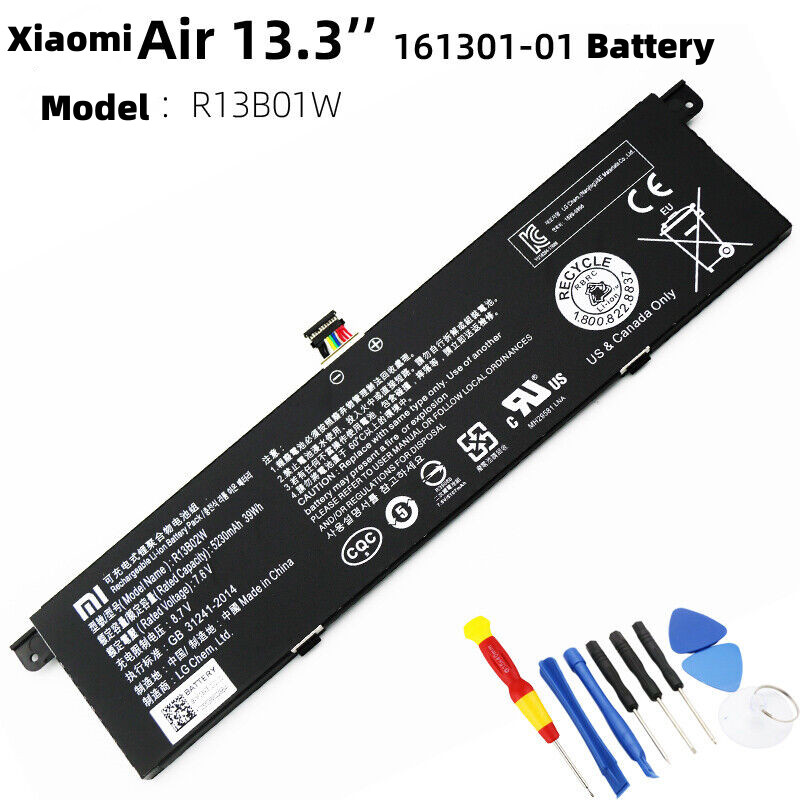 Original R13B02W R13B01W Battery For Xiaomi Mi Air 13.3" Series Tablet R13B02W 
