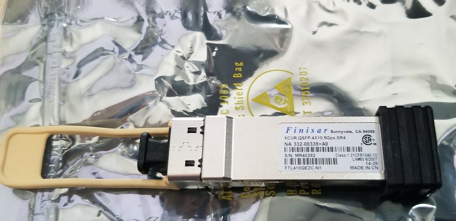 XCVR QSFP 4X10 5Gps SR4 FTL410QE2C Finisar Transceiver
