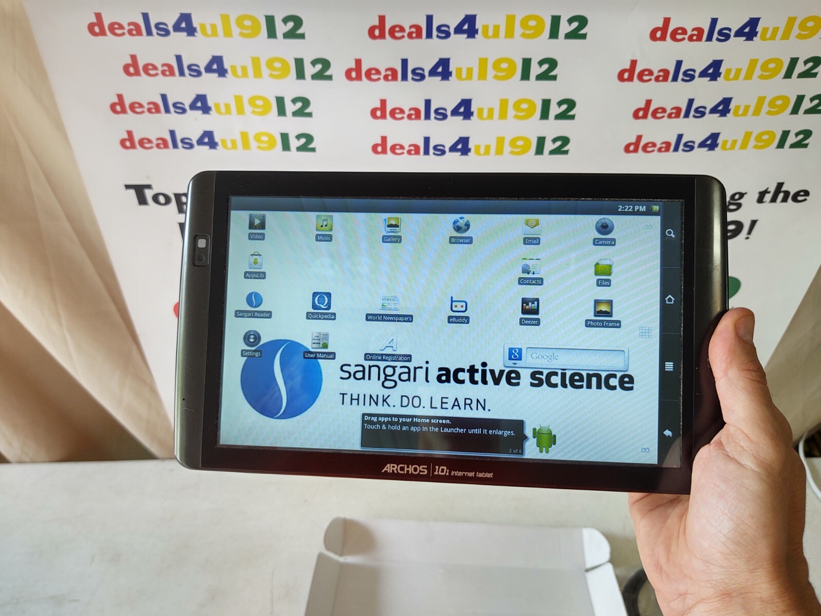 Archos 101 10 1  Internet Table Touch screen Android A101IT 8GB Excellent Pre