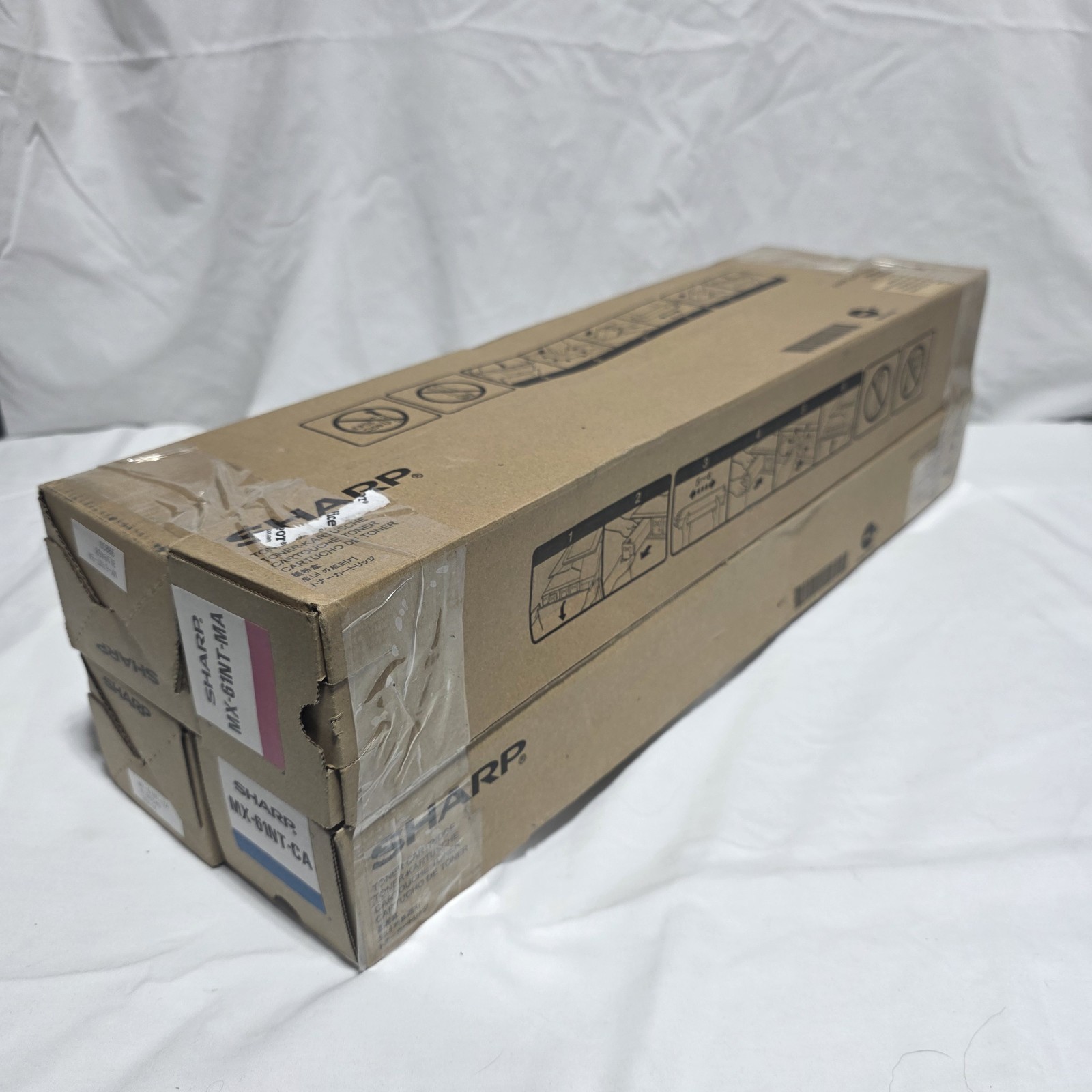 (NEW) SHARP MX-6INT Toner Set  Cartridges: Magenta, Cyan, Yellow, Black