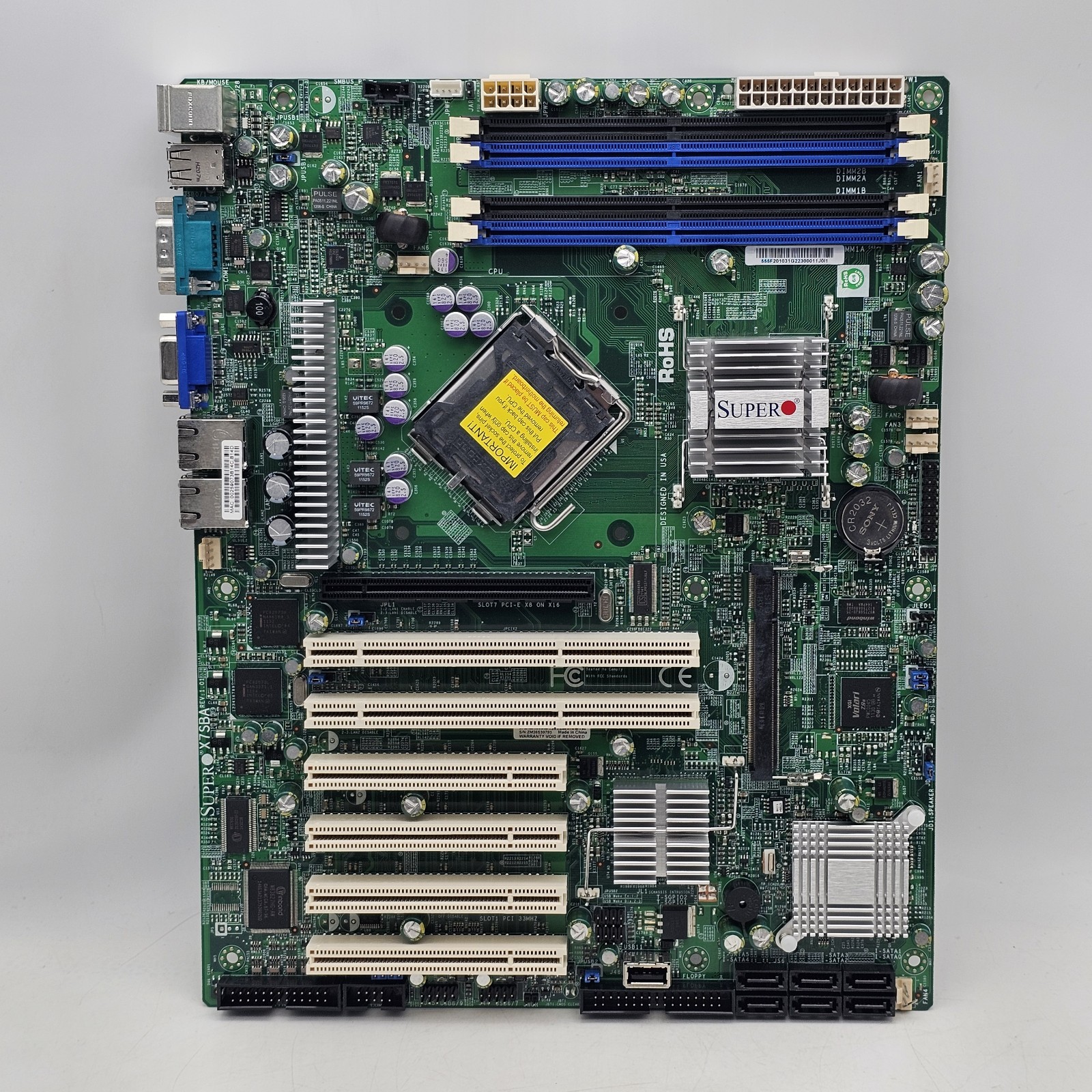 Super X7SBA Industrial Server Motherboard -NO IO/SHIELD