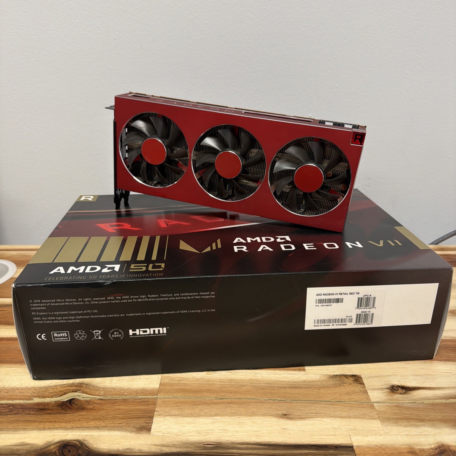 AMD RED Radeon VII 50th Anniversary Edition Graphics Card