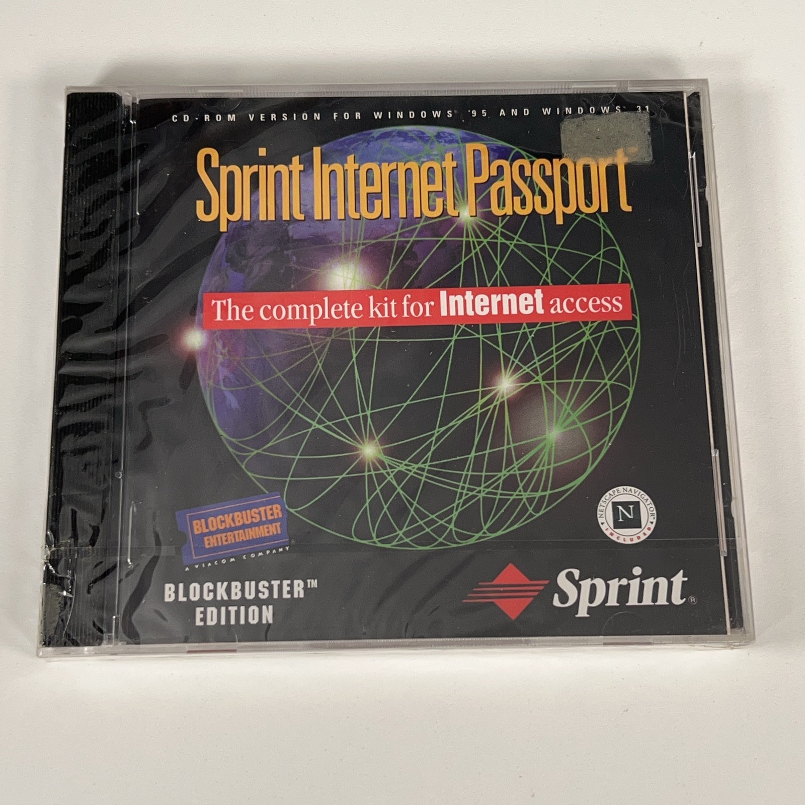 VTG 1996 Sprint Internet Passport Blockbuster Edition Windows 95 3.1 CD-ROM