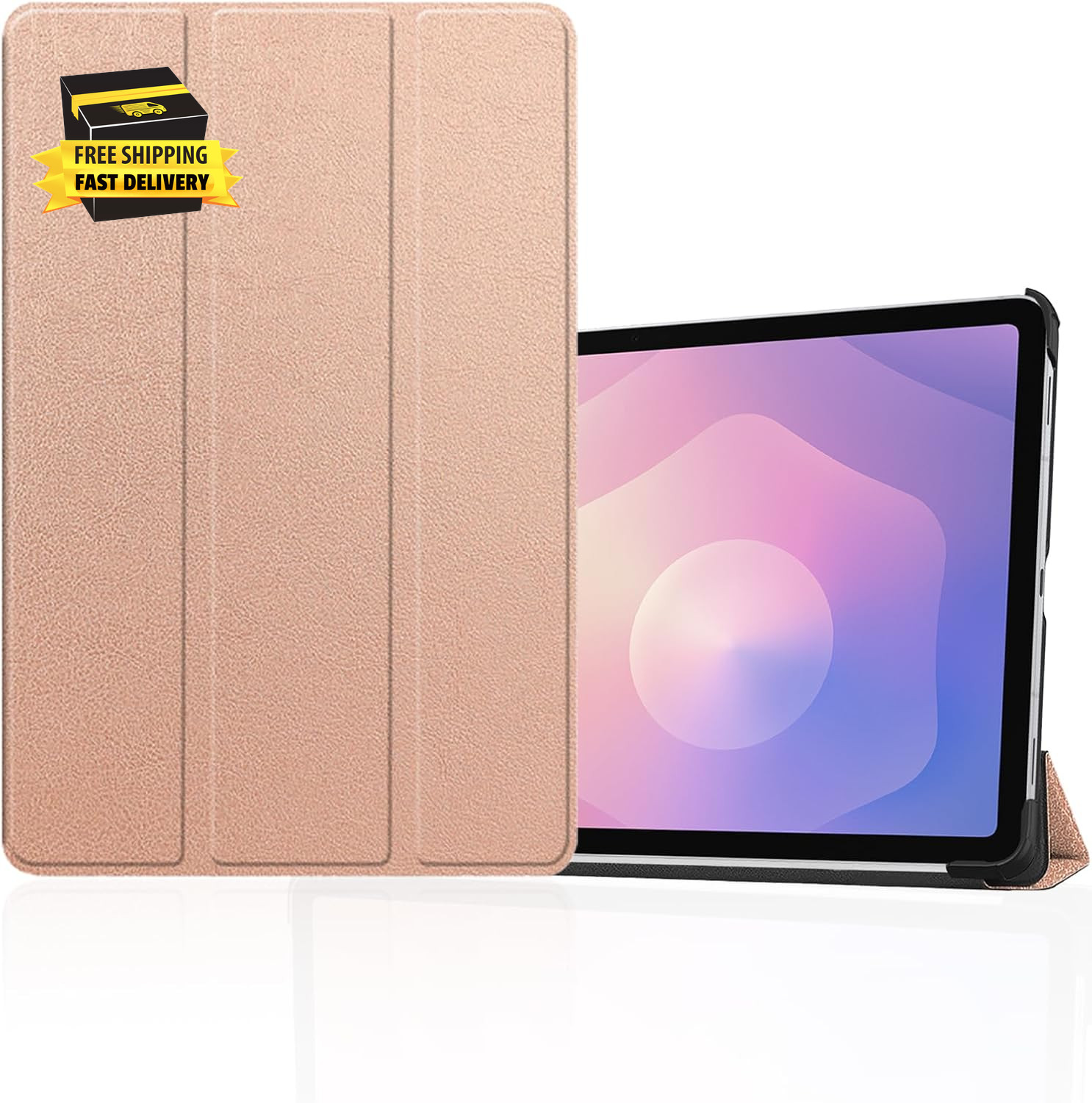 Case for Samsung Galaxy Tab S11 11-Inch Android Tablet, Leather Slim Folding Sta