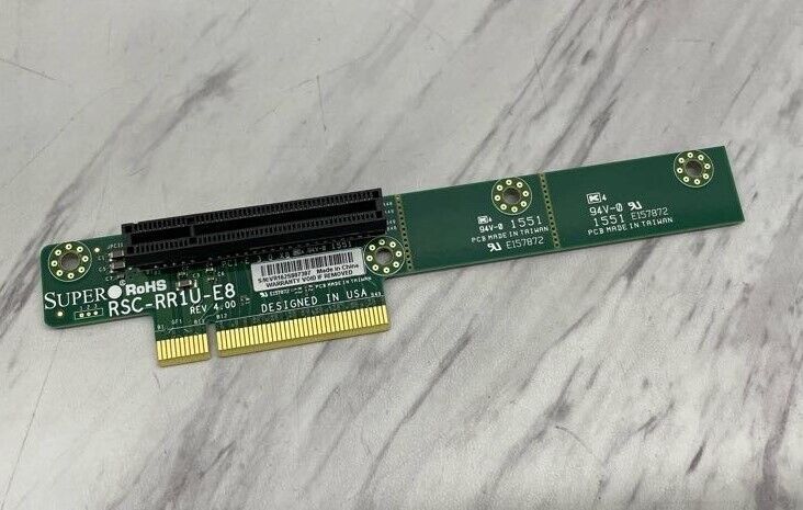 Supermicro 1U Server PCIe x8 Riser Card for PCI-E Expansion RSC-RR1U-E8