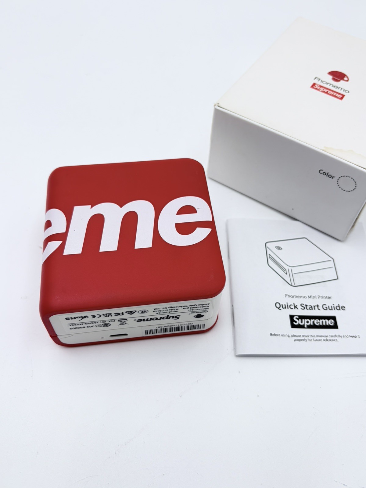 Supreme Phomemo Pocket Printer Red White Rare Limited FW21 Accessories 2021 