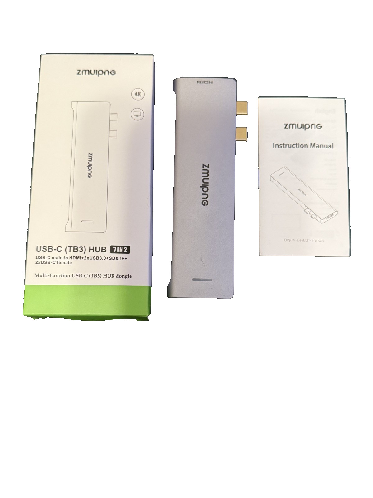 USB-C Thunderbolt 3 HUB Dongle for Apple MacBook Series 7 IN 2