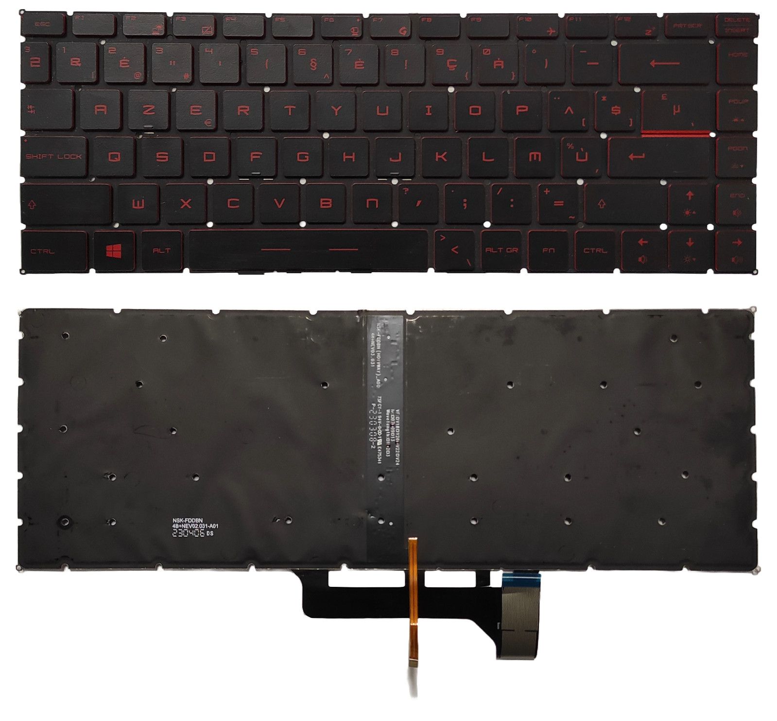 Original BELGIAN Keyboard MSI GF63 GF65 Thin 9SD 9SE GS65 Stealth Thin 8RC LED