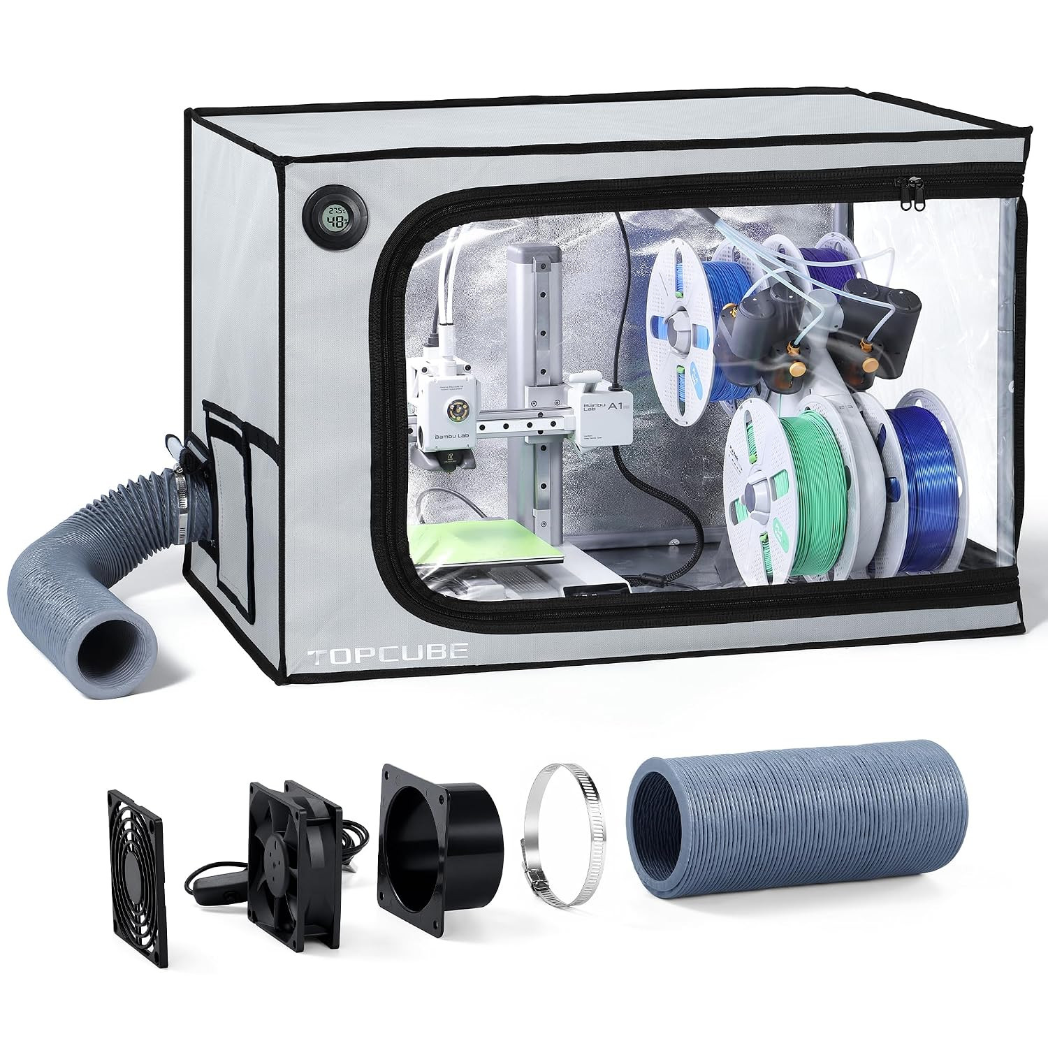3D Printer Enclosure for Bambu Lab A1 Mini Combo with Exhaust Kit