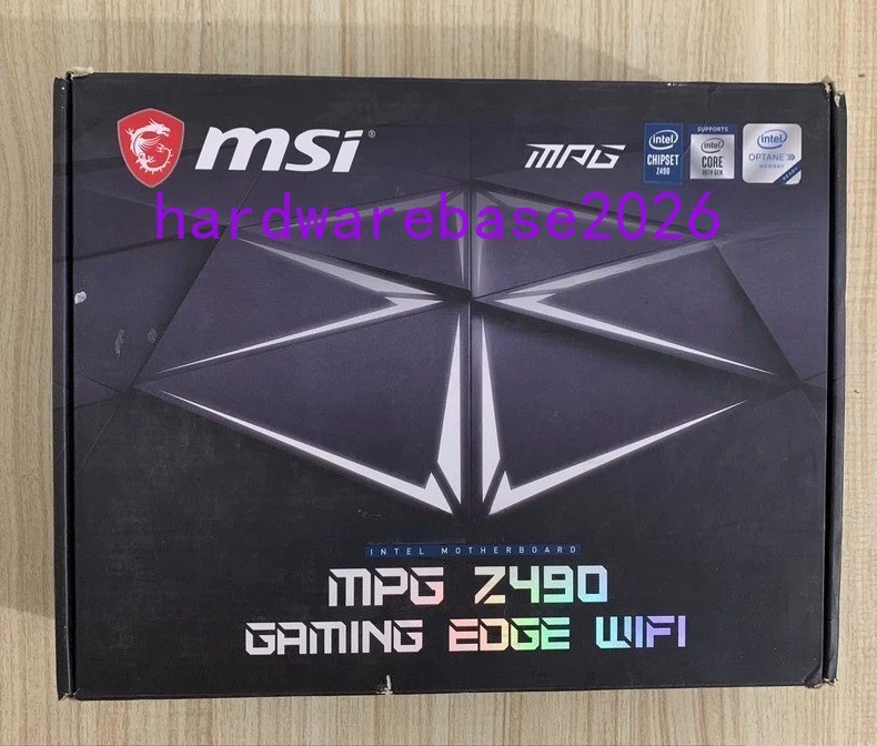 MSI MPG Z490 GAMING EDGE WIFI motherboard ATX LGA1200 Supports 10th 11thCPU M.2