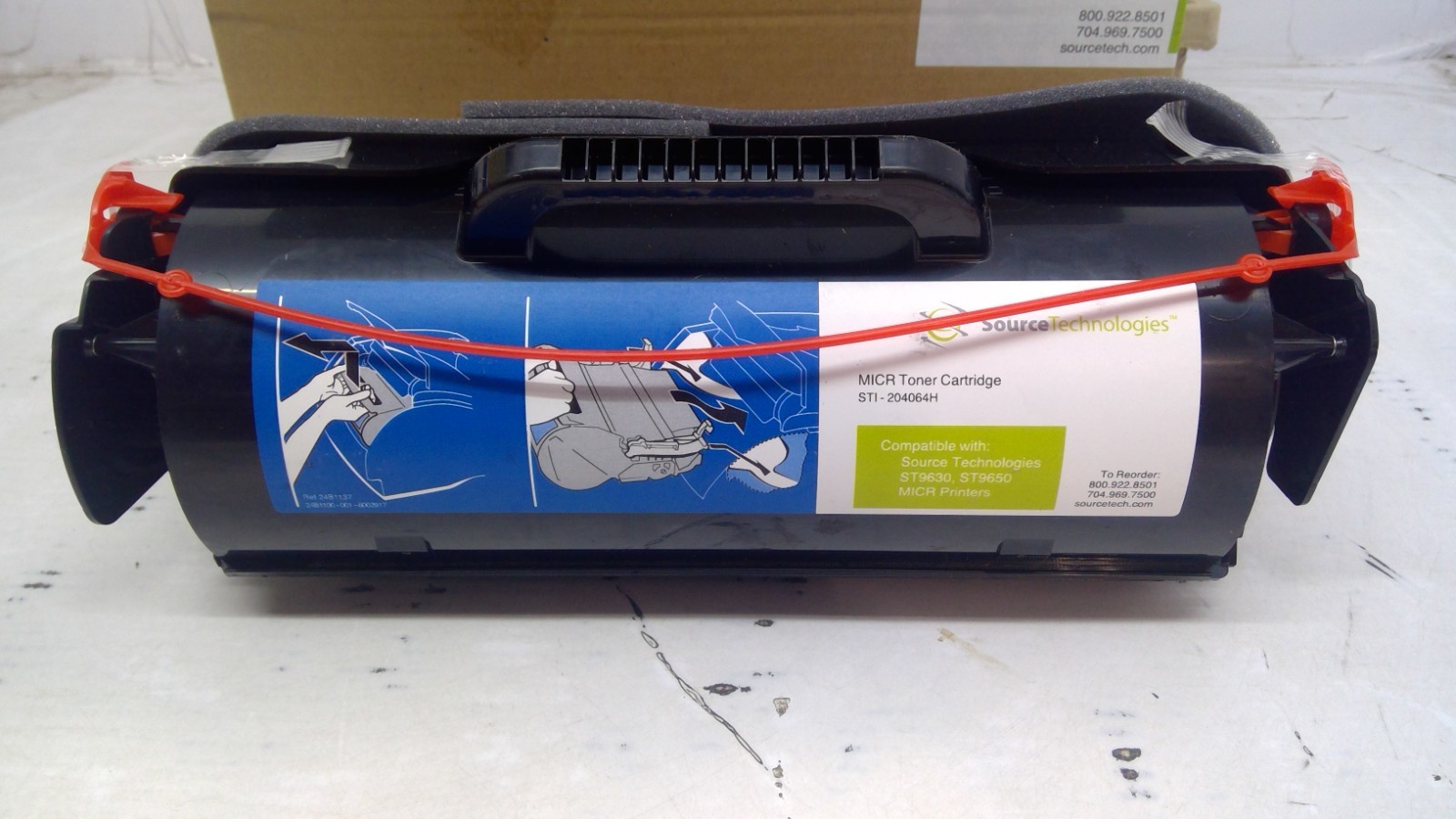 Genuine Source Technologies STI-204064H Black MICR Toner Cartridge*OPEN BOX/BAG*