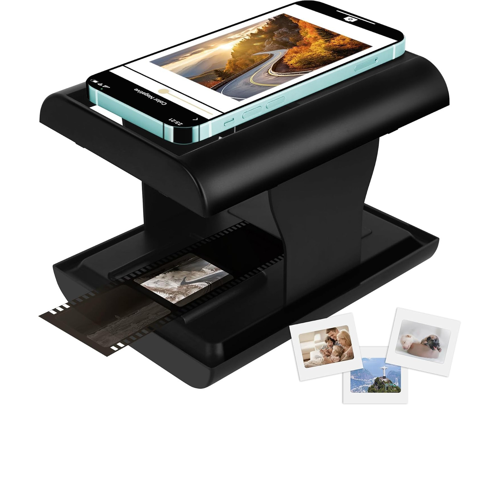 Mobile Film Scanner for 35mm Slides Negatives Convert to JPG Compatible with