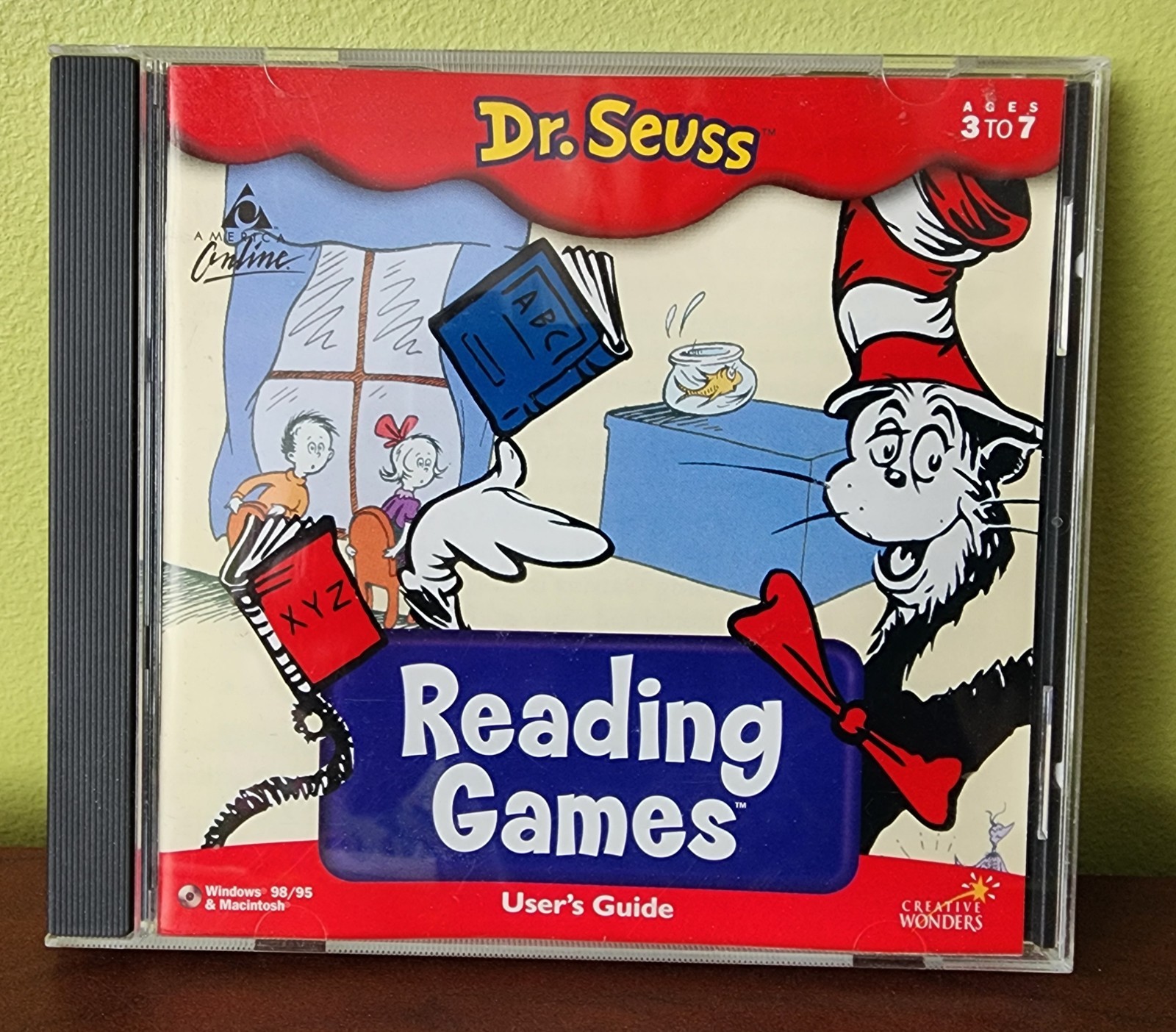 Dr. Seuss Reading Games PC CD-Rom Game 1999 - RARE Creative Wonders Windows/Mac