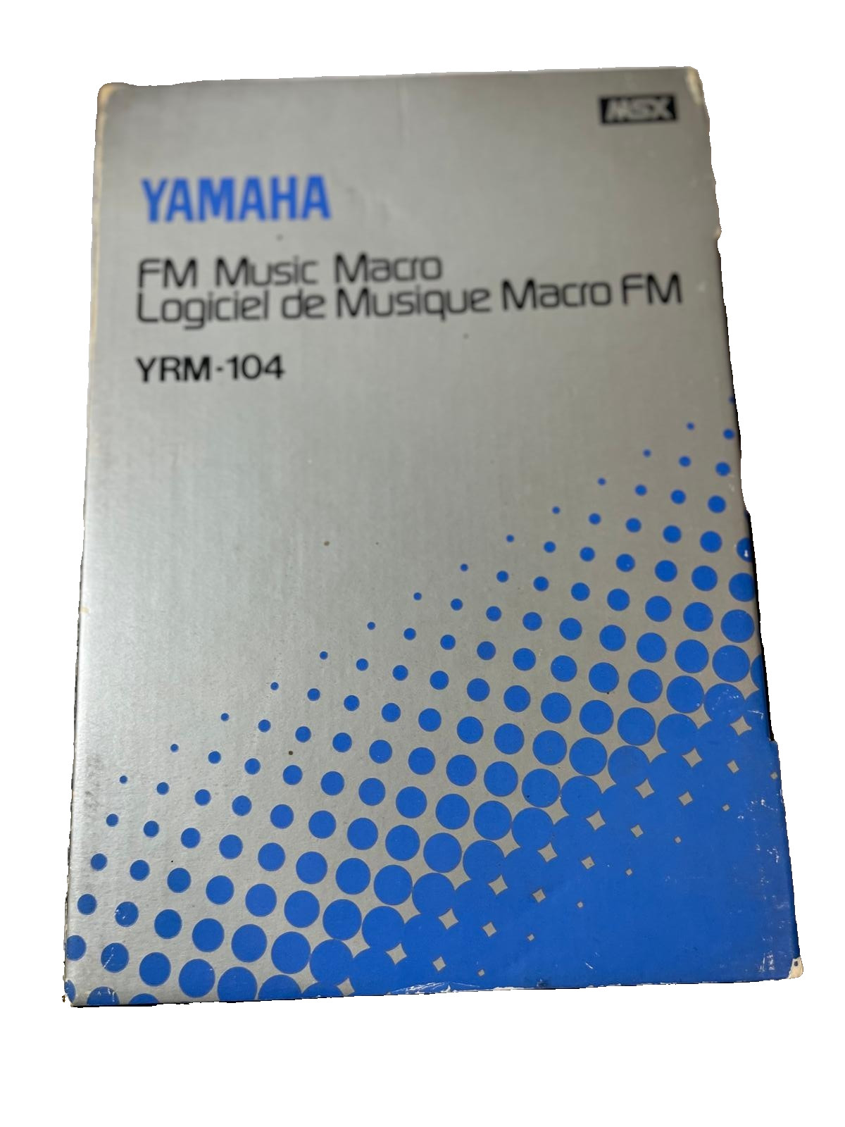 Vintage Yamaha YRM-104 FM Music Macro MSX Software Cartridge Boxed CIB Japan