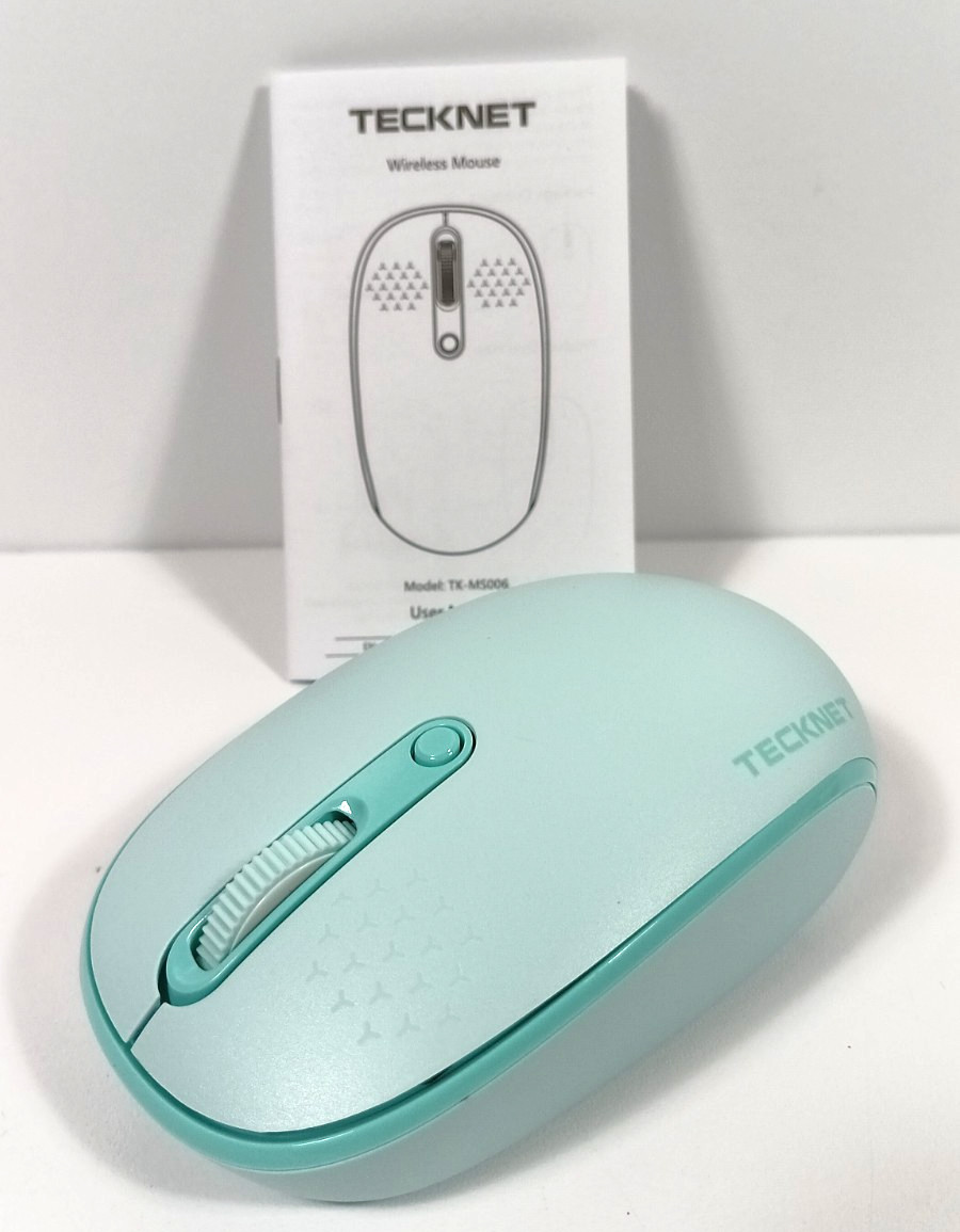 Tecknet Wireless Quite Mouse TK-MS006 Light Teal Beautiful New Open Box