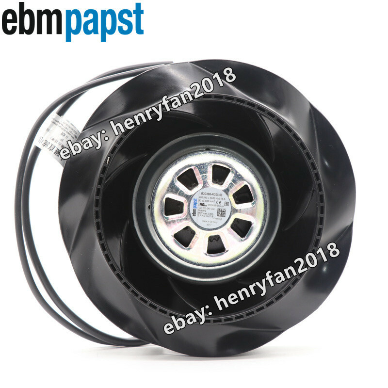 Ebmpapst R3G190-RC05-03 Centrifugal Fan 230VAC 0.75A 83W ??190MM PWM Cooling Fan