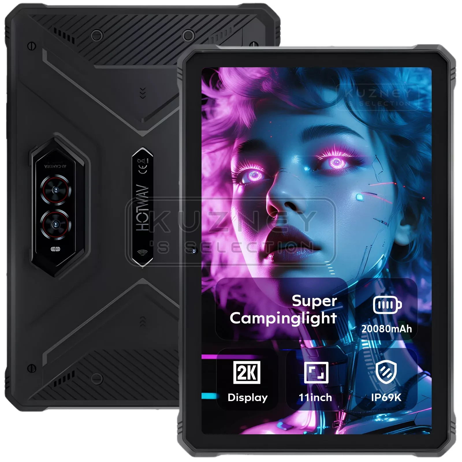 HOTWAV R9 Pro Wi-Fi 5G Outdoor Tablet Android 14 20080mAh 20GB+256GB Tablet OTG