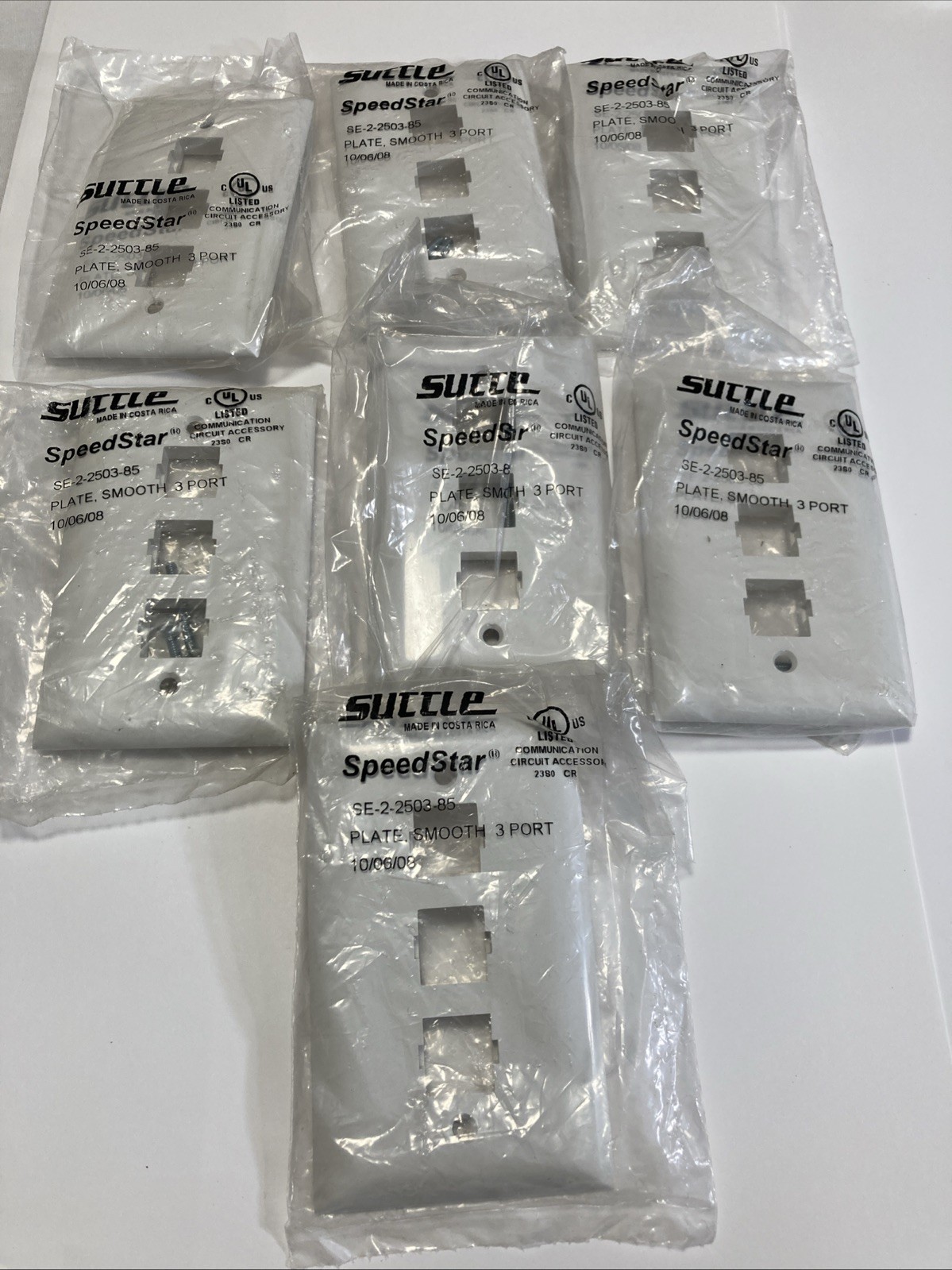 SUTTLE SPEEDSTAR SE-2-2503-85 PLATE SMOOTH 3 PORT(LOT 0F-7) NEW.