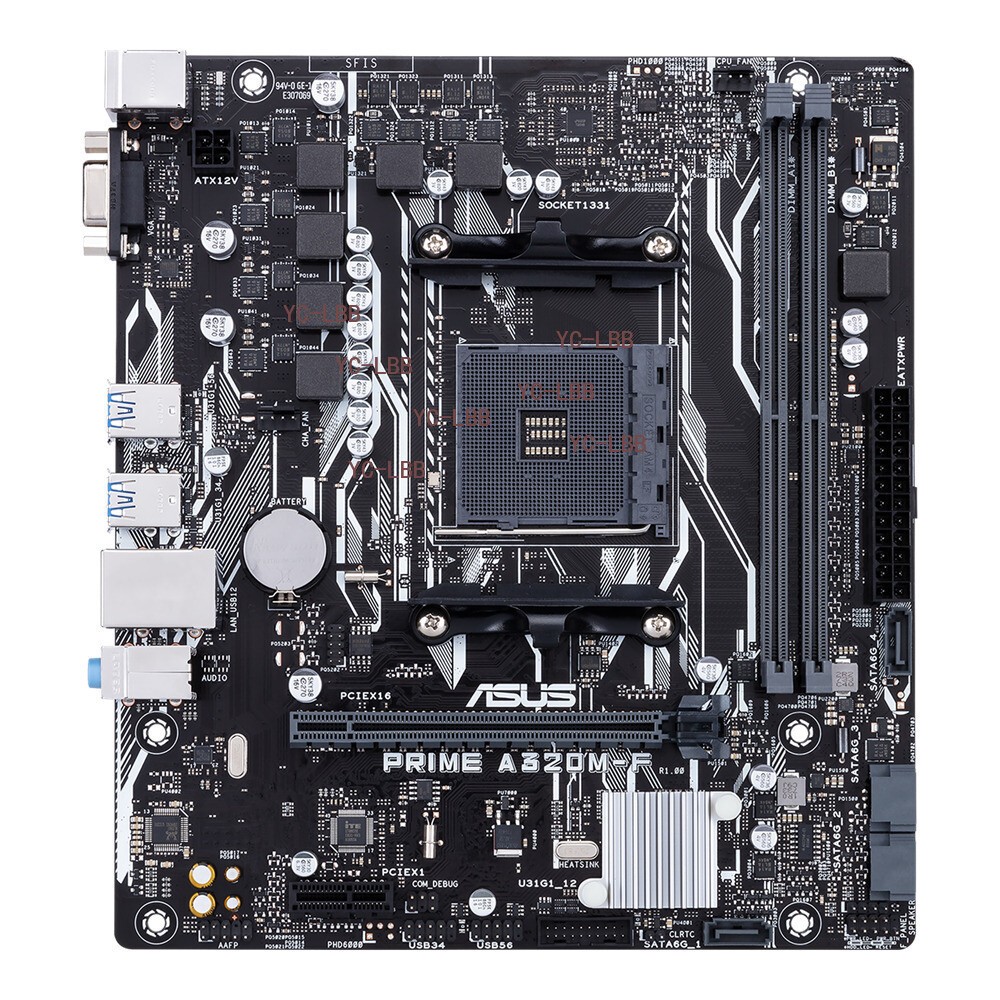 ASUS PRIME A320M-F motherboard AMD A320 Socket AM4 micro ATX VGA ddr4 usb3.1