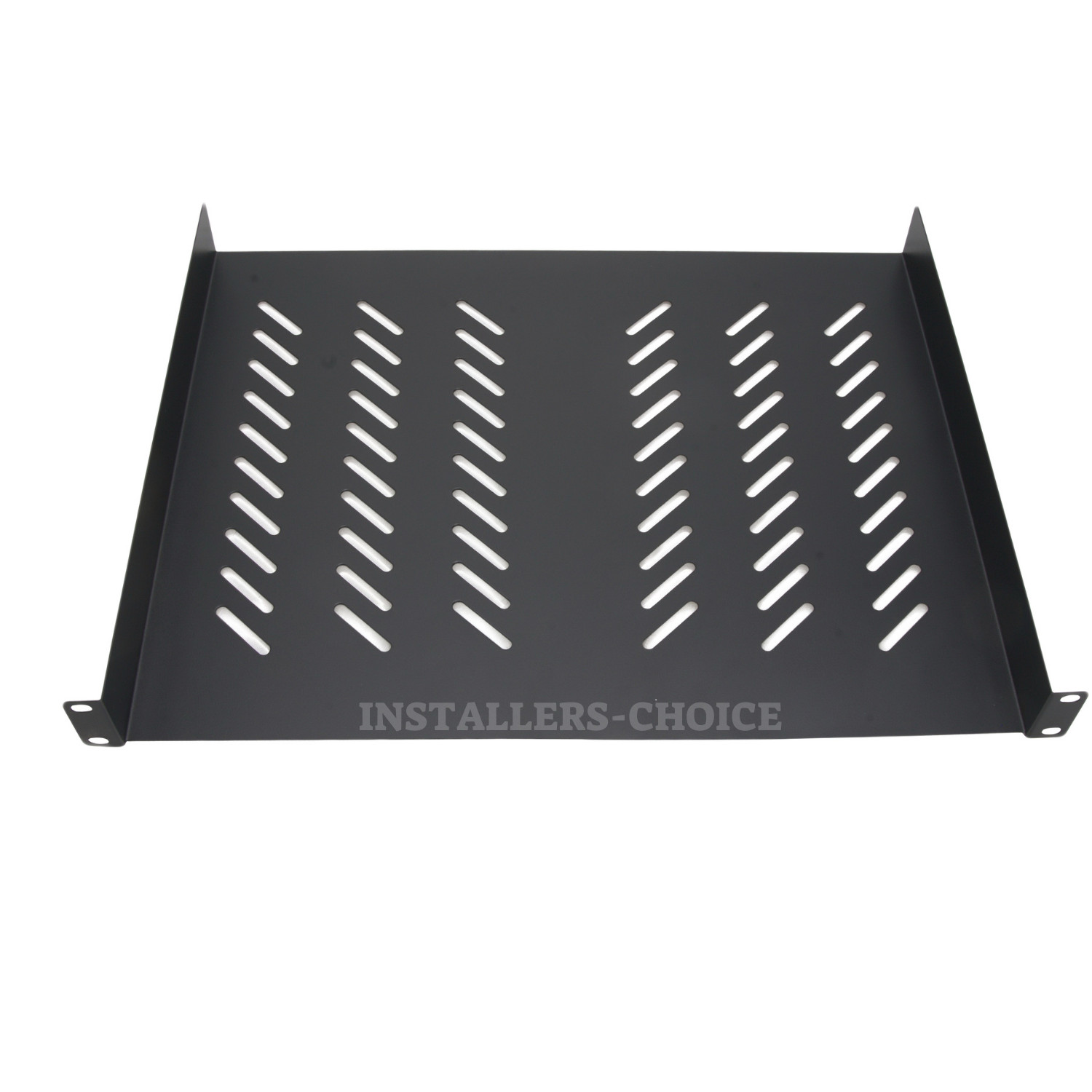 Universal Rack Tray Mount 19" 1U Shelf, 14" (350mm) Deep, No Lip, Black lot