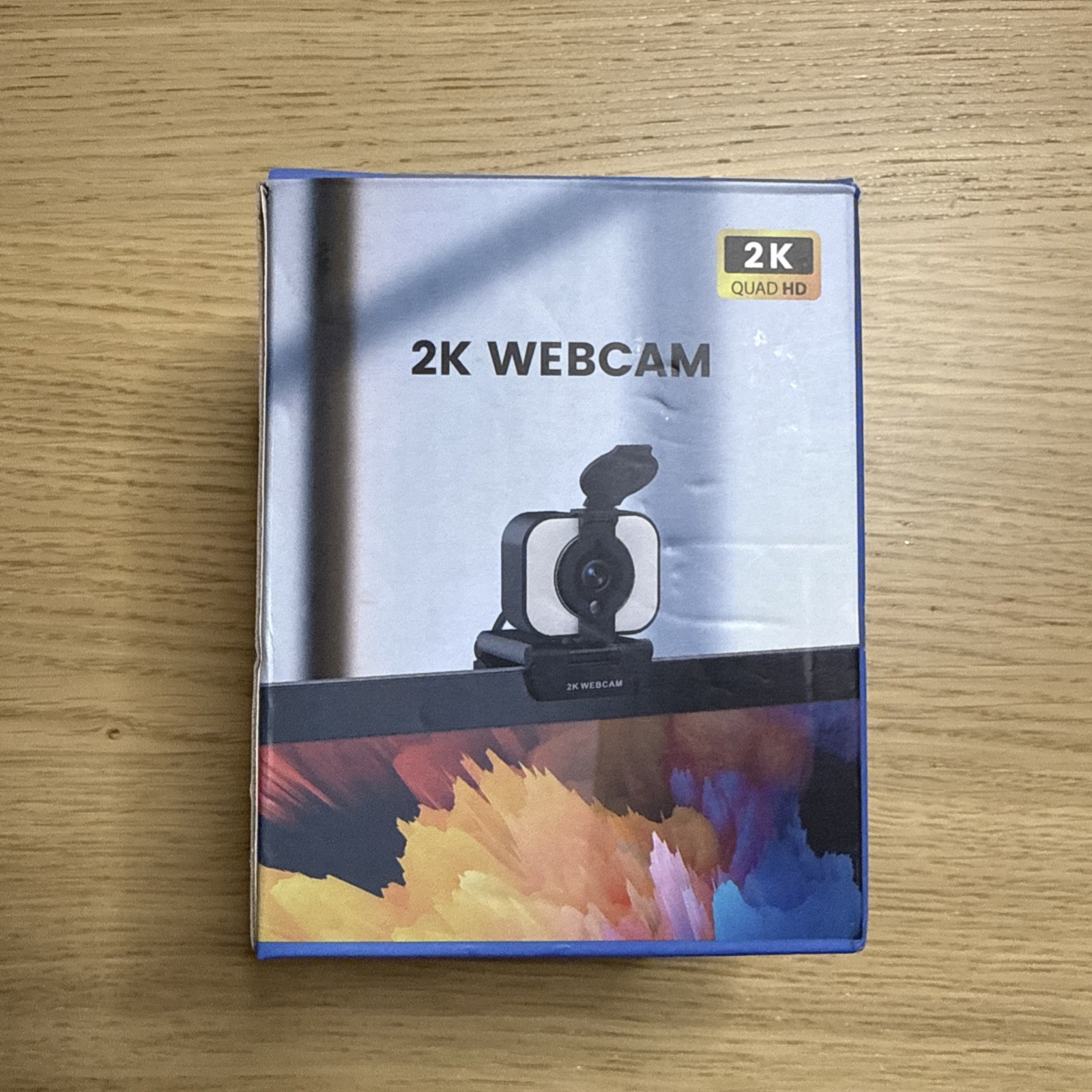2K Webcam Quad HD 2K USB Black High Resolution Video Camera for PC Laptop