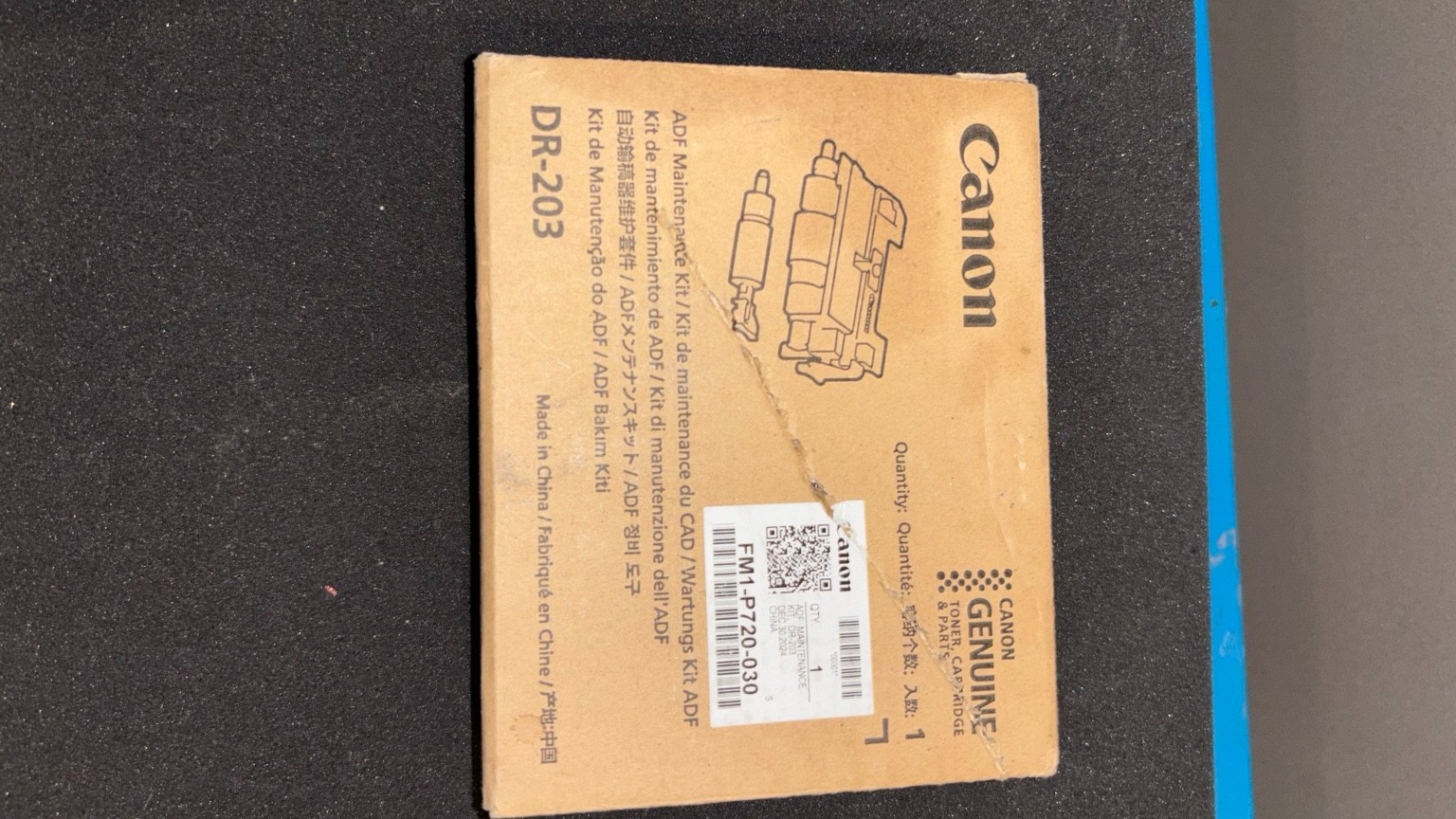 Genuine Canon DR-203 ADF Maintenance Kit FM1-P720-030 OEM Sealed Inner Package