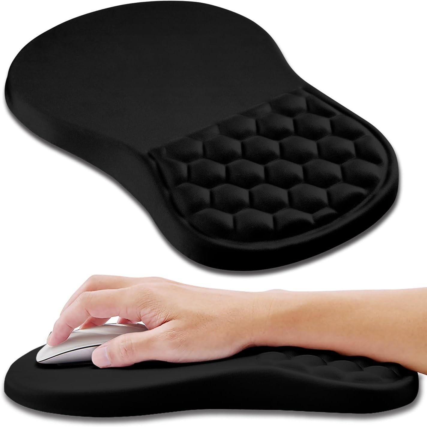 Ergonomic Mouse Pad Wrist Support, Wrist Rest Mousepad for Carpal Tunnel Pain