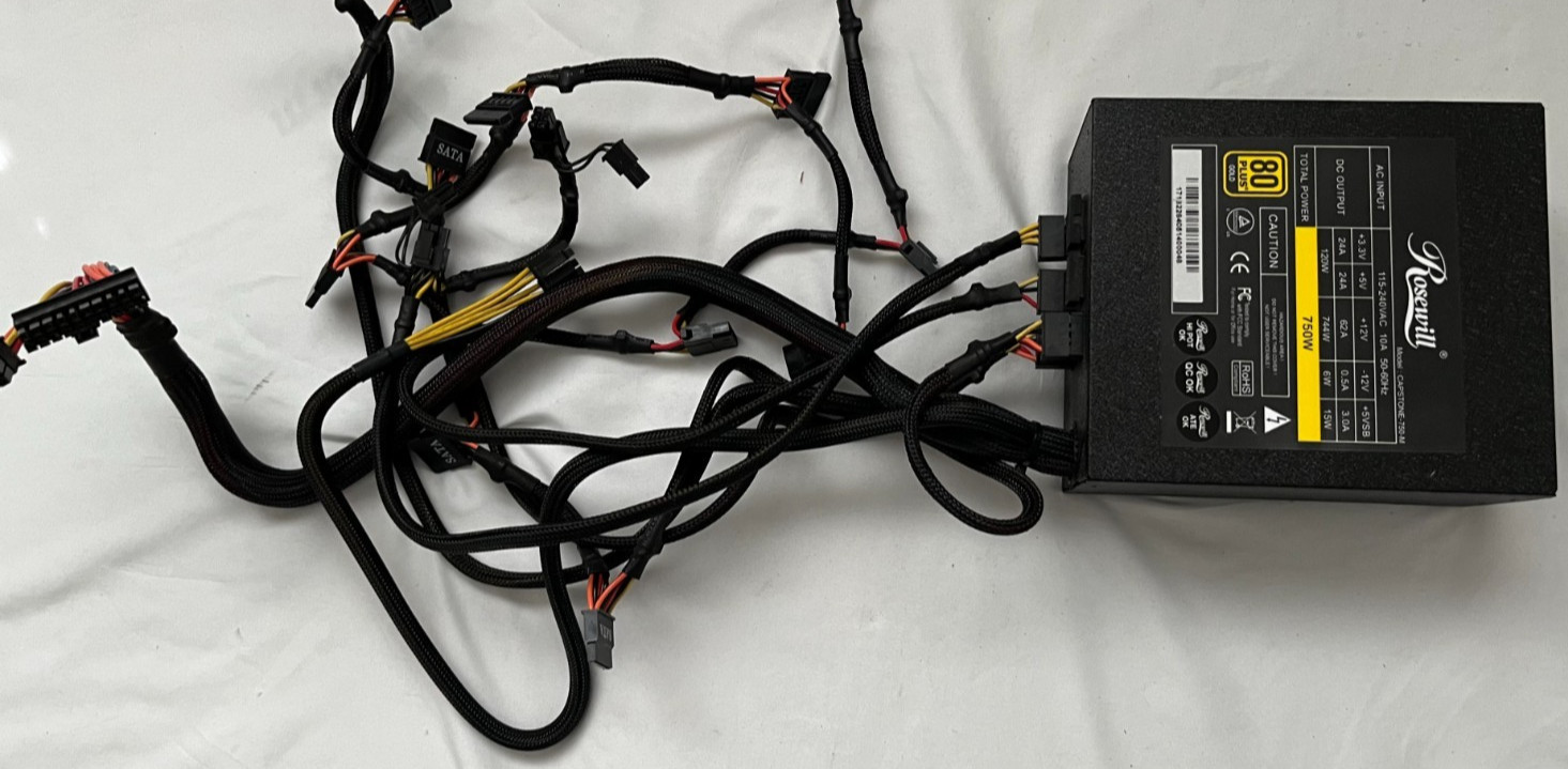 Rosewill CAPSTONE-750 750W Gold ATX Desktop Power Supply