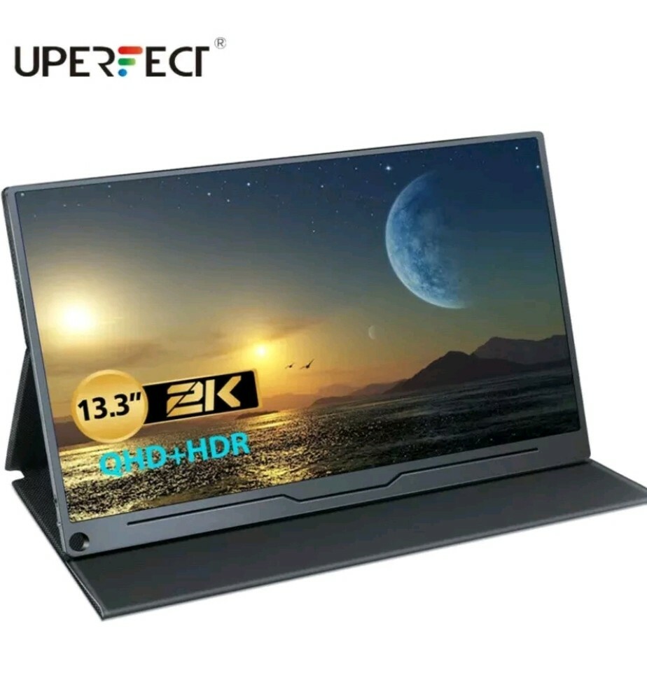 UPERFECT 13.3" Portable Monitor 2K QHD Screen 2560*1600 FHD IPS Panel Display US