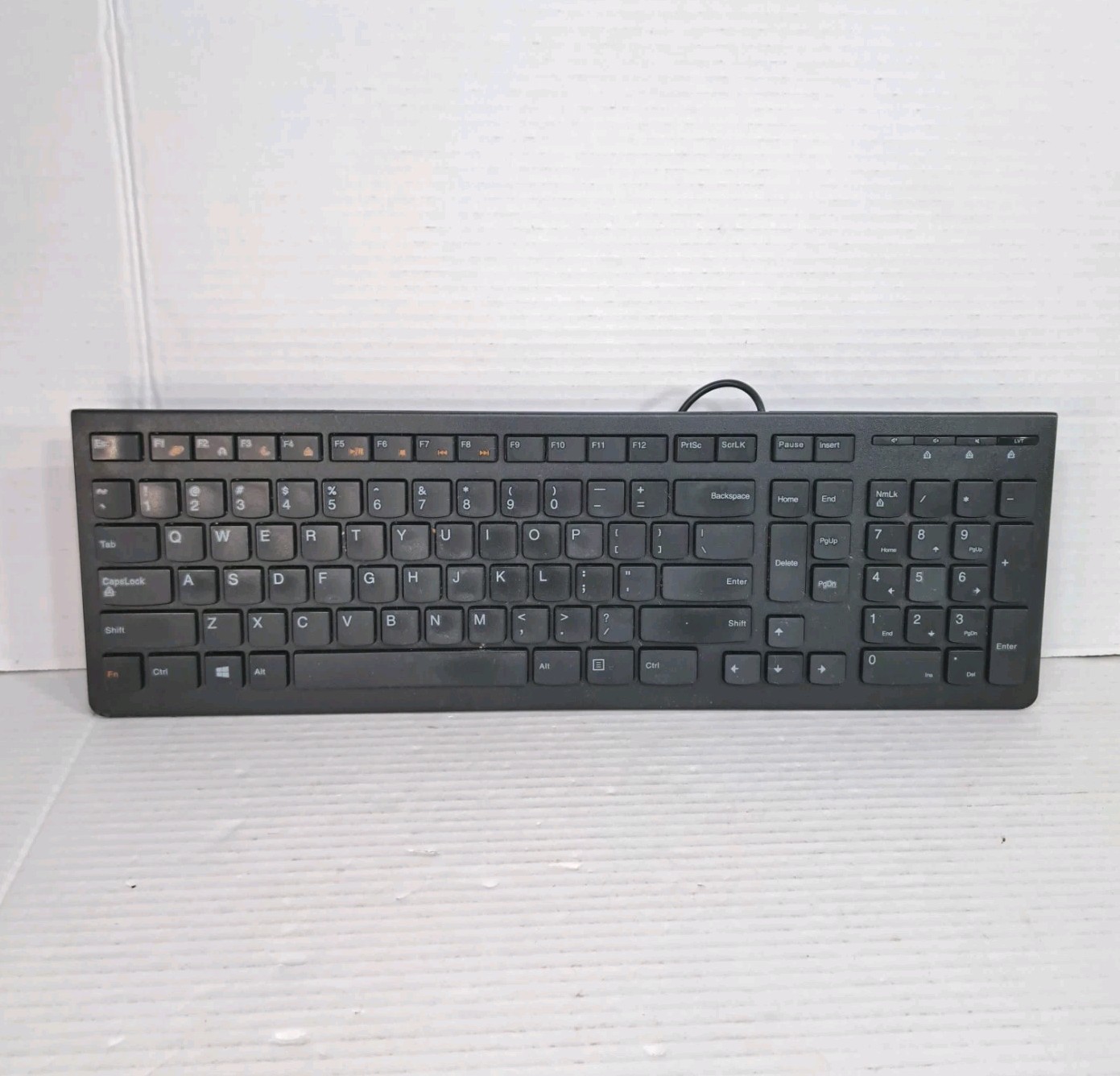 Lenovo KB4721 USB Wired Keyboard Black Standard PC Desktop Office Replacement