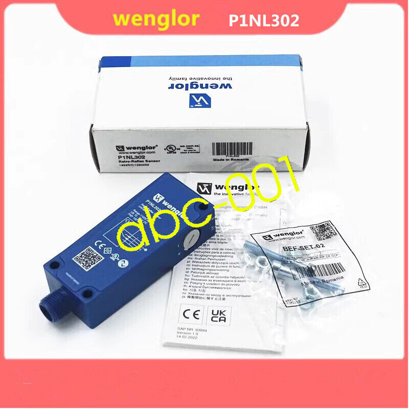 1pcs Wenglor P1NL302 Mirror Reflection Photoelectric Sensor