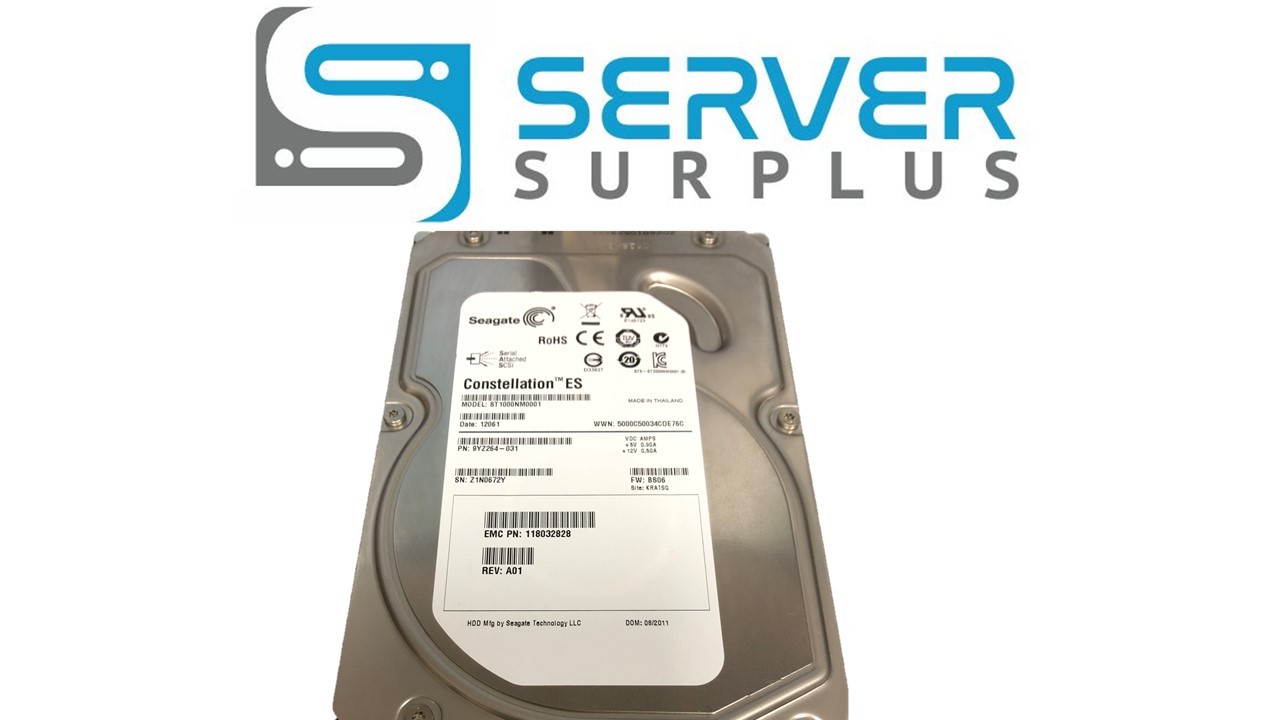 Seagate ST1000NM0001 1TB 7.2K SAS 3.5" Hard Drive – Enterprise Server Storage