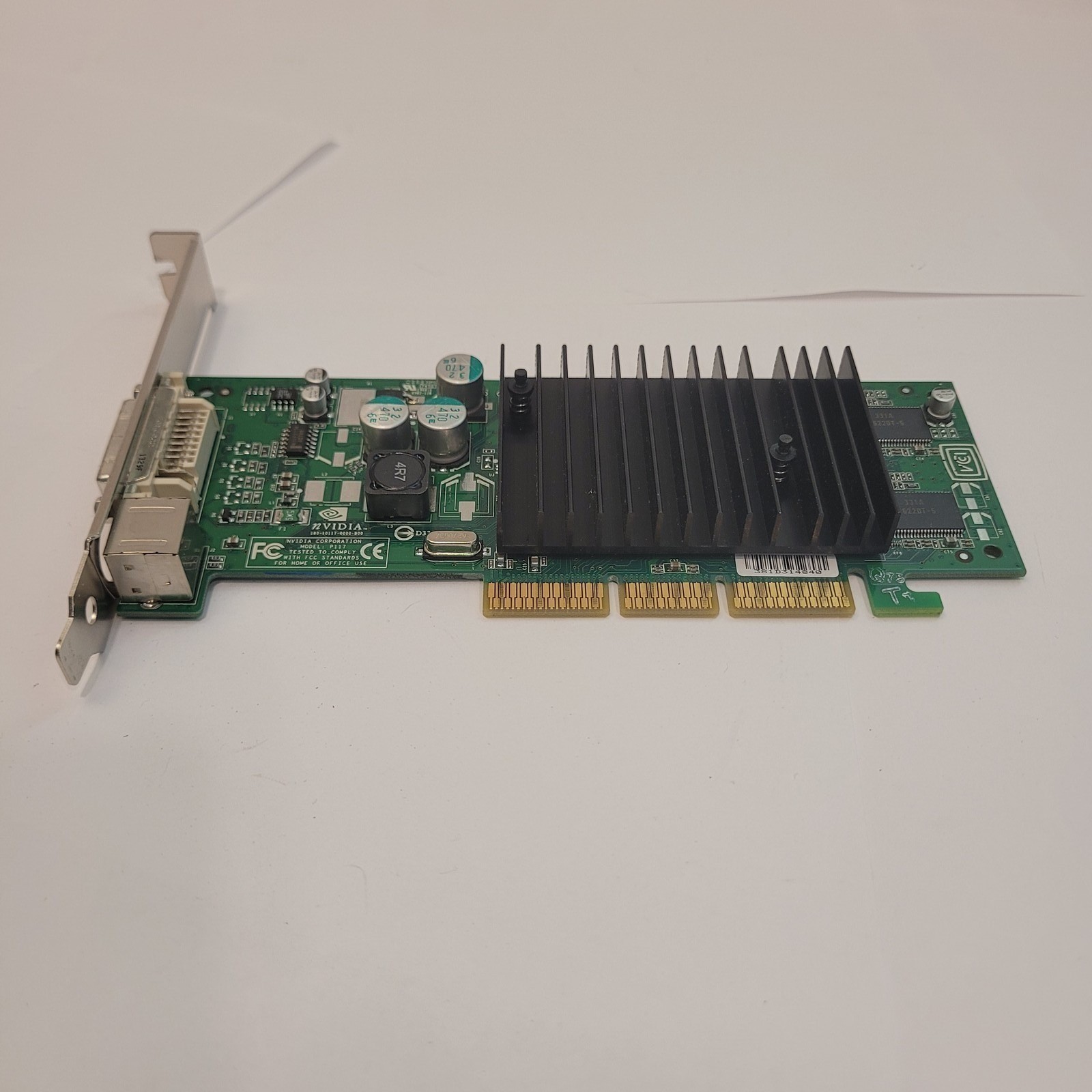 NVIDIA Quadro NVS 200 P117 64MB AGP Video Card DVI S-Video GeFore MX 440 GPU Vtg
