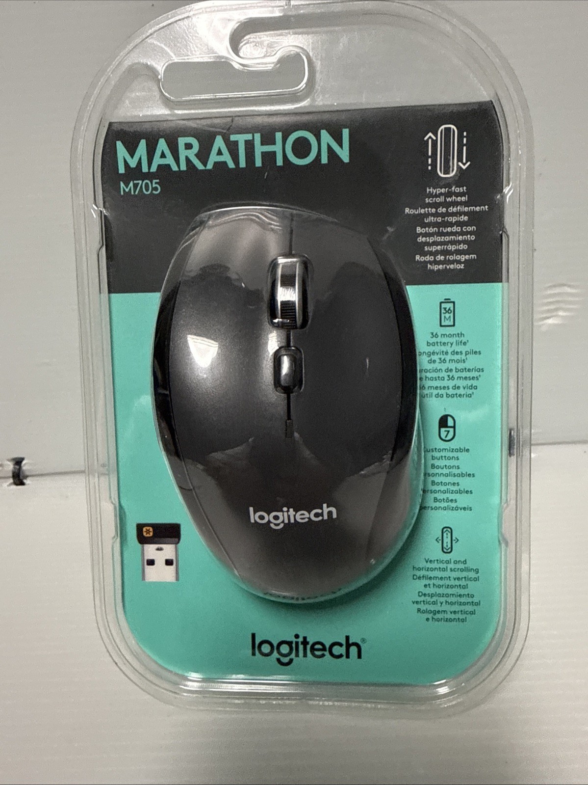 NEW LOGITECH M705 MARATHON WIRELESS MOUSE