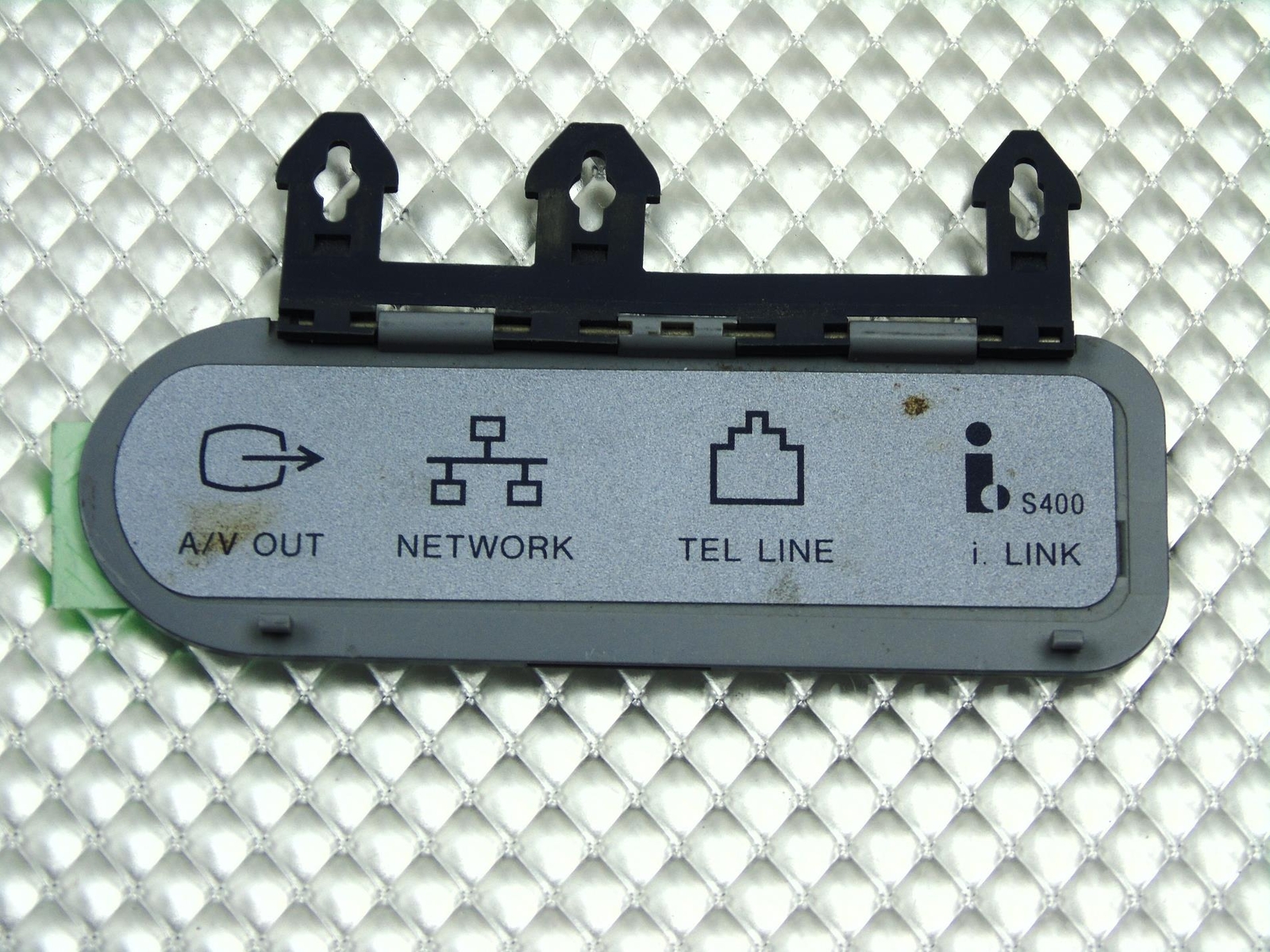 Sony Vaio PCG-NV170 I/O Back Plastic Plate Cover A/V Out Network TEL Line i-Link