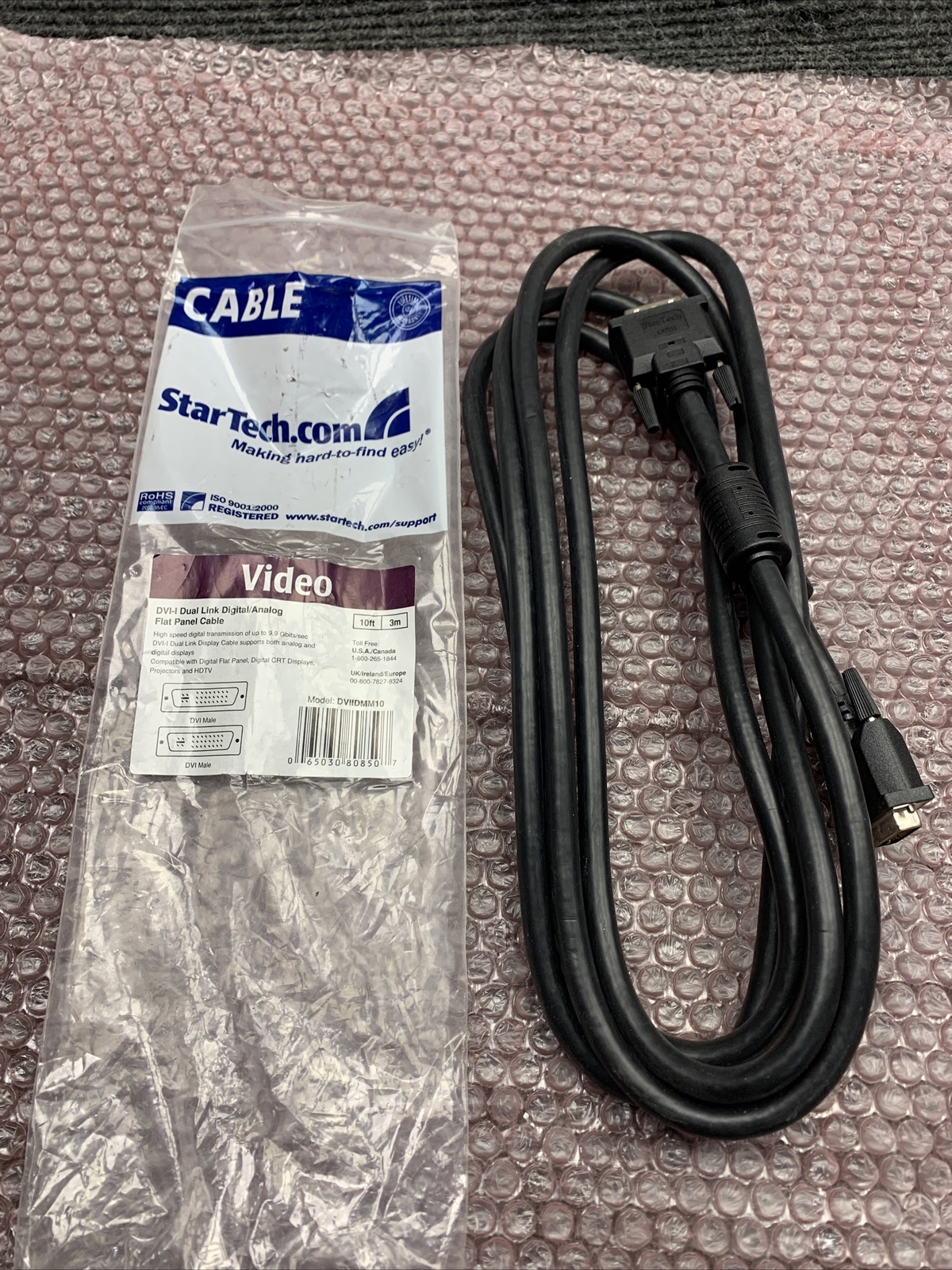 New StarTech 10 ft. DVI Male to Male # DVIDMM10 AV Cable