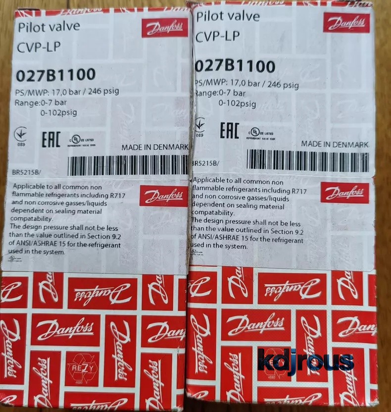 1PCS NEW Danfoss 027B1100 CVP-LP 0–7 bar Pilot valve Via Fedex /DHL