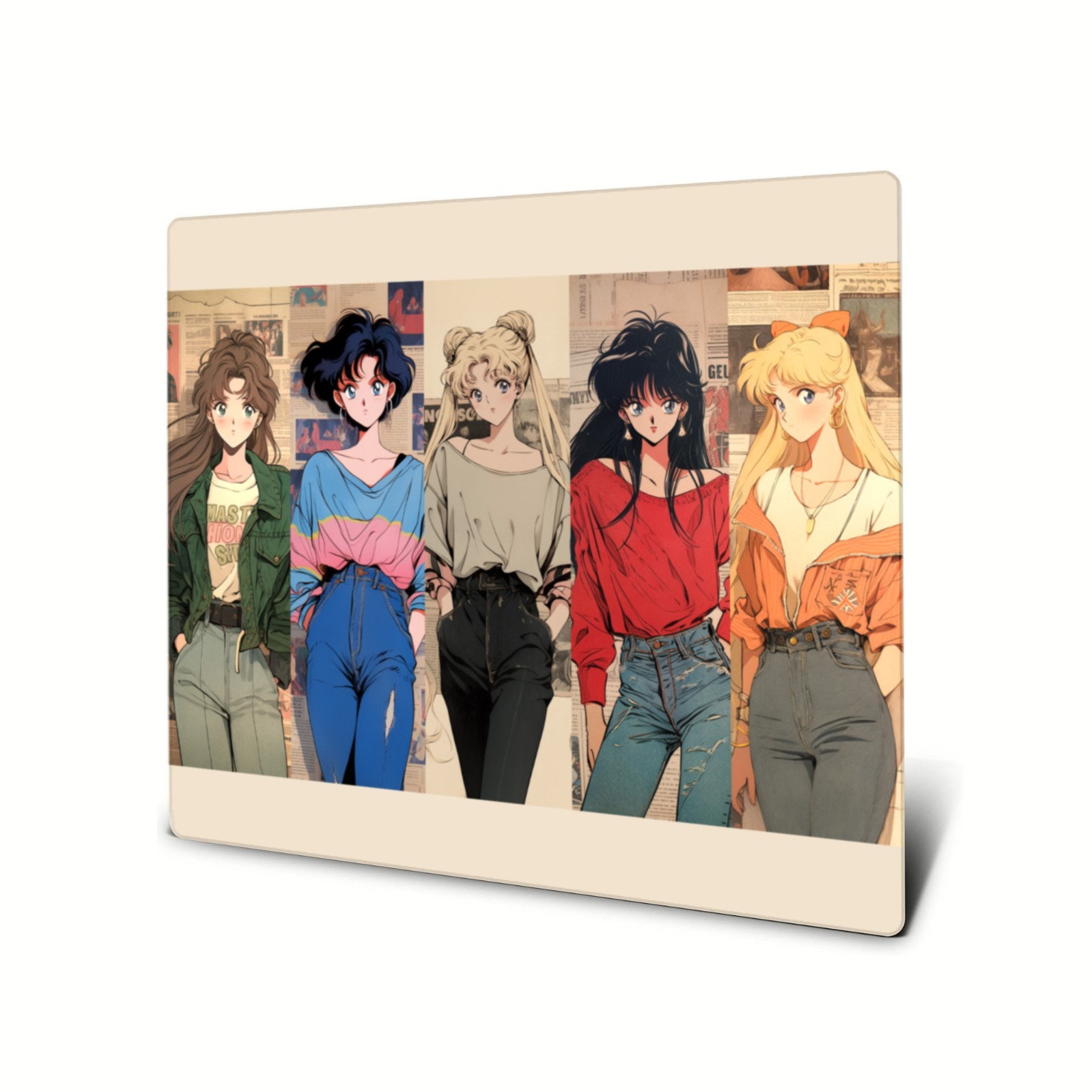 Sailor Moon Glass Gaming Mouse Pad Special Glass Surface with Improved Precision