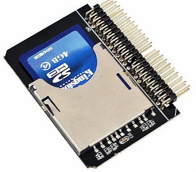 SD SDHC MMC Card to 2.5\'\'44 Pin IDE Male Adapter Converter High Quality UK Stock