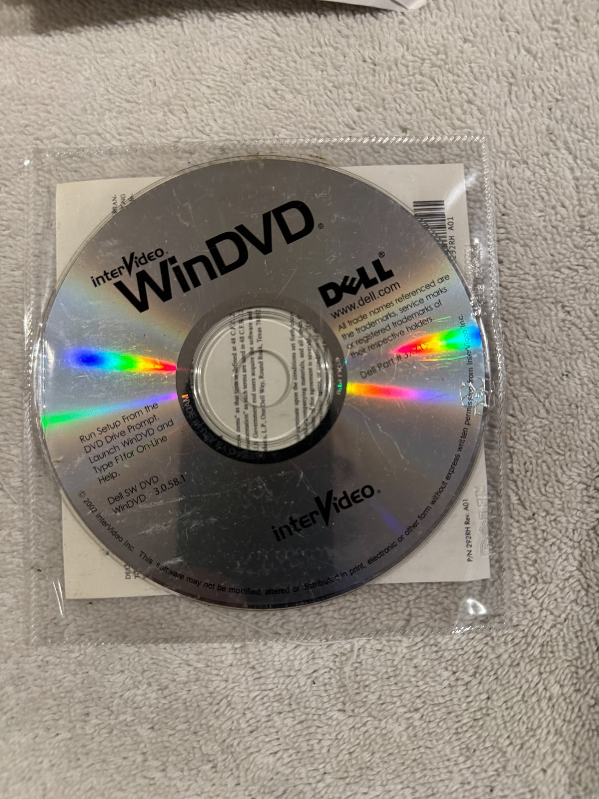 Intervideo/Dell WinDVD CD - NEW/SEALED