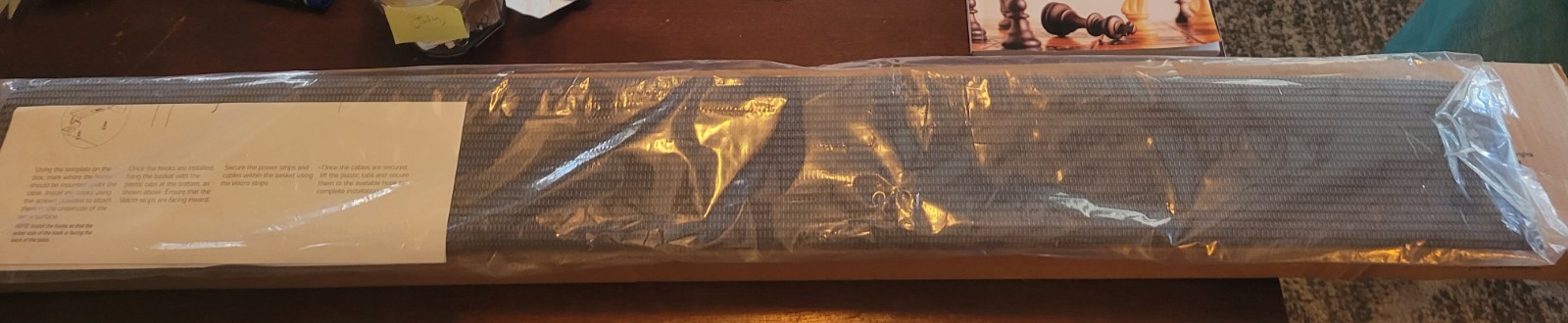 Humanscale NeatTech Short 40" Under Desk Cable Management Gray 1002GG02 NEW