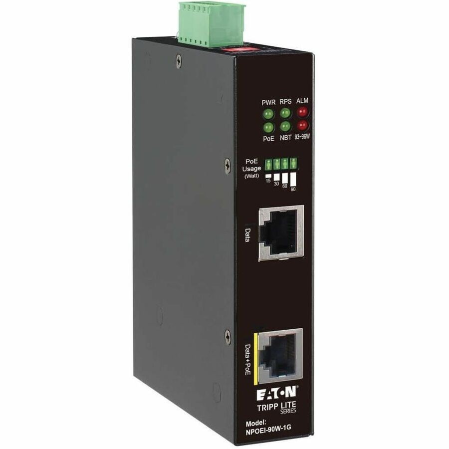 Tripp Lite Gigabit Ethernet PoE Injector Industrial 90W PoE++ 1-Port NPOEI90W1G