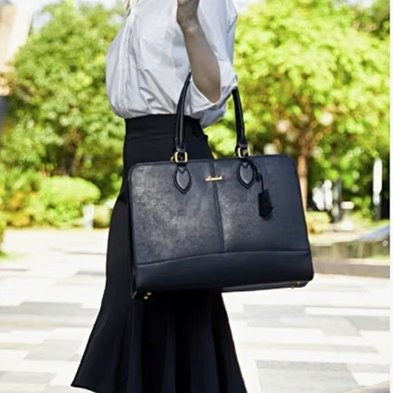 LOVEVOOK Black Laptop Bag Work Bag Briefcase Adjustable Lg Fits 17.3 in Laptop 
