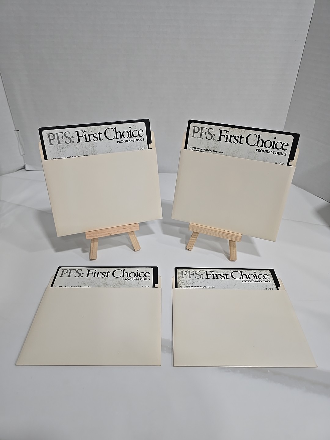 Vintage 1988 PFS: First Choice Version 3.02 - 5.25 PC Software Disks Dictionary