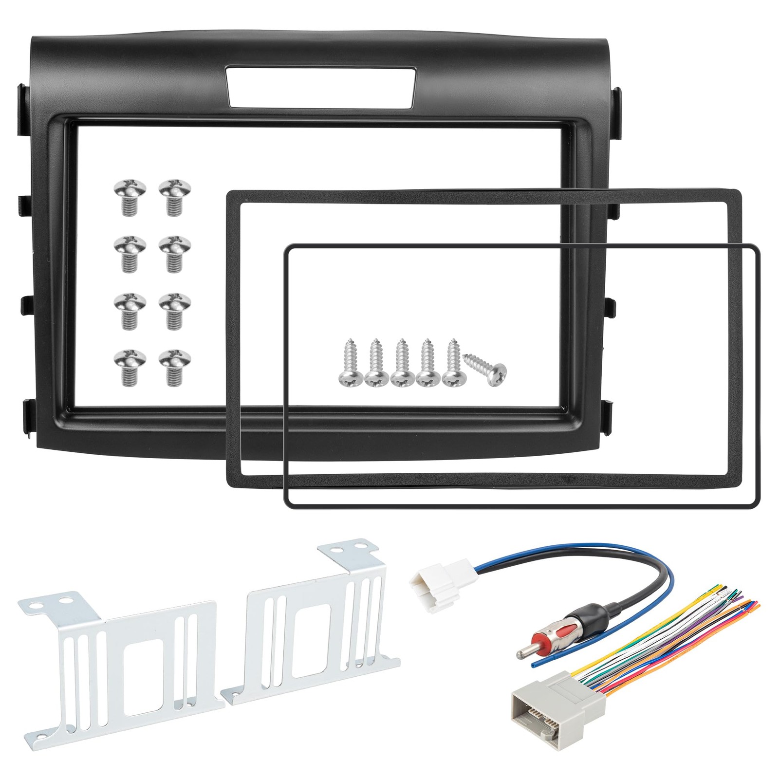 NuIth Double Radio Dash Kits for Honda 2012-2016, Double Din Radio Mount Housing