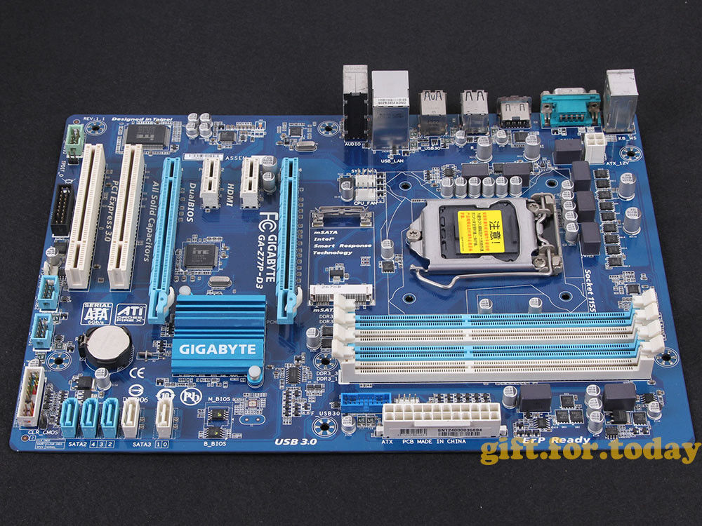 Original Gigabyte GA-Z77P-D3 Intel Z77 Motherboard LGA 1155 DDR3 USB3.0