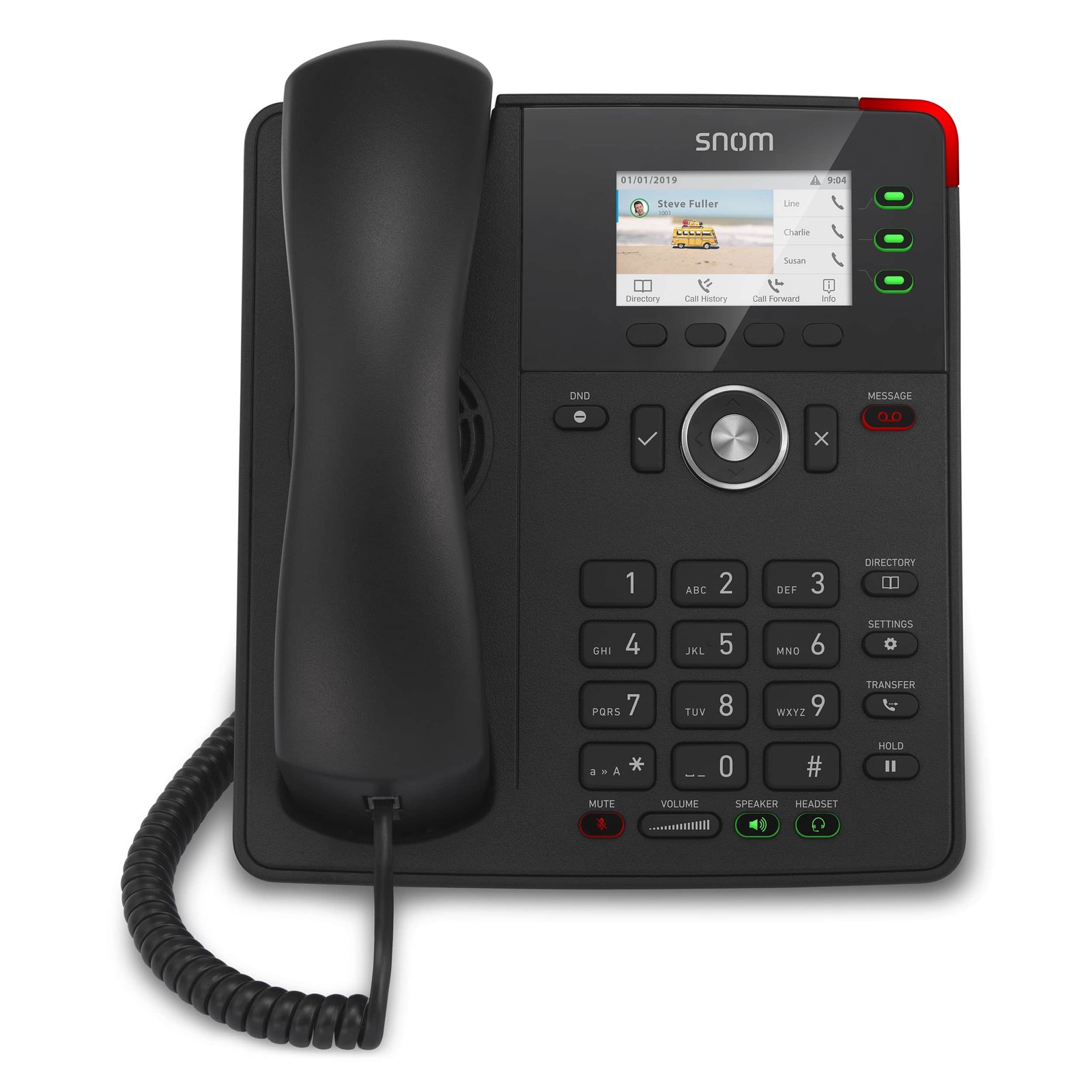 Snom Snom D717 SIP Phone 2.8" LCD 4 SIP D717 UPC 811819012586