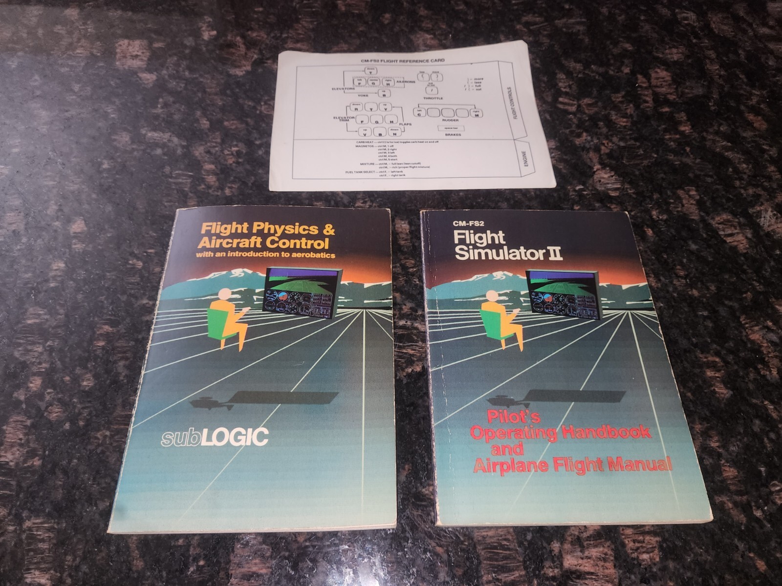 Flight Simulator II Airplane Flight Manual & Aircraft Control Manuals (No Game)
